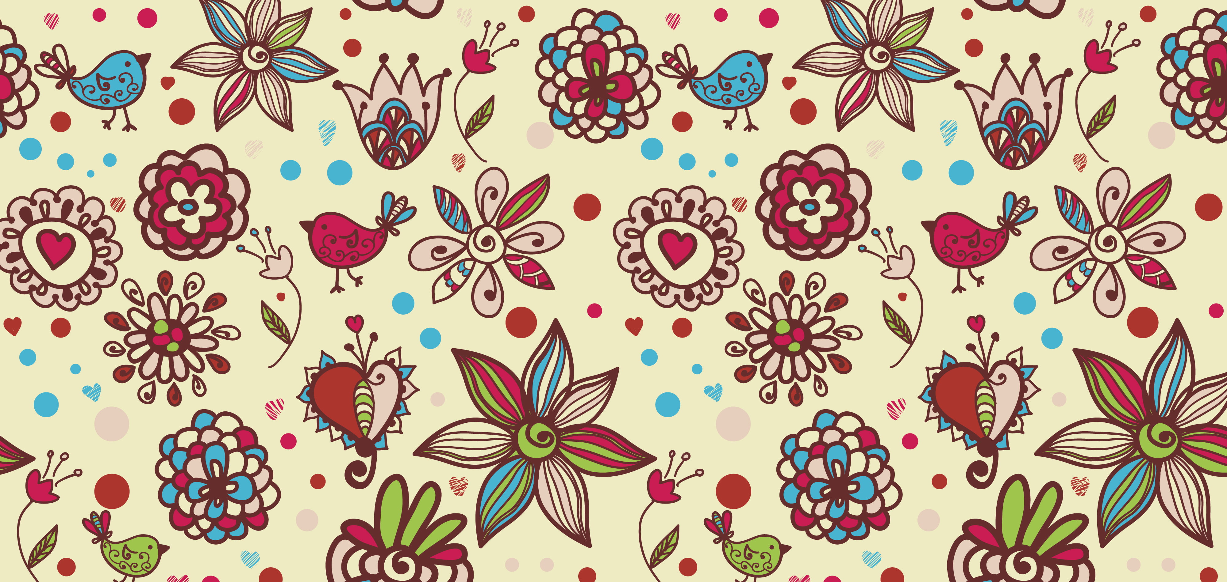 Beautiful Textures, multicolored floral wallpaper, Abstract, pattern