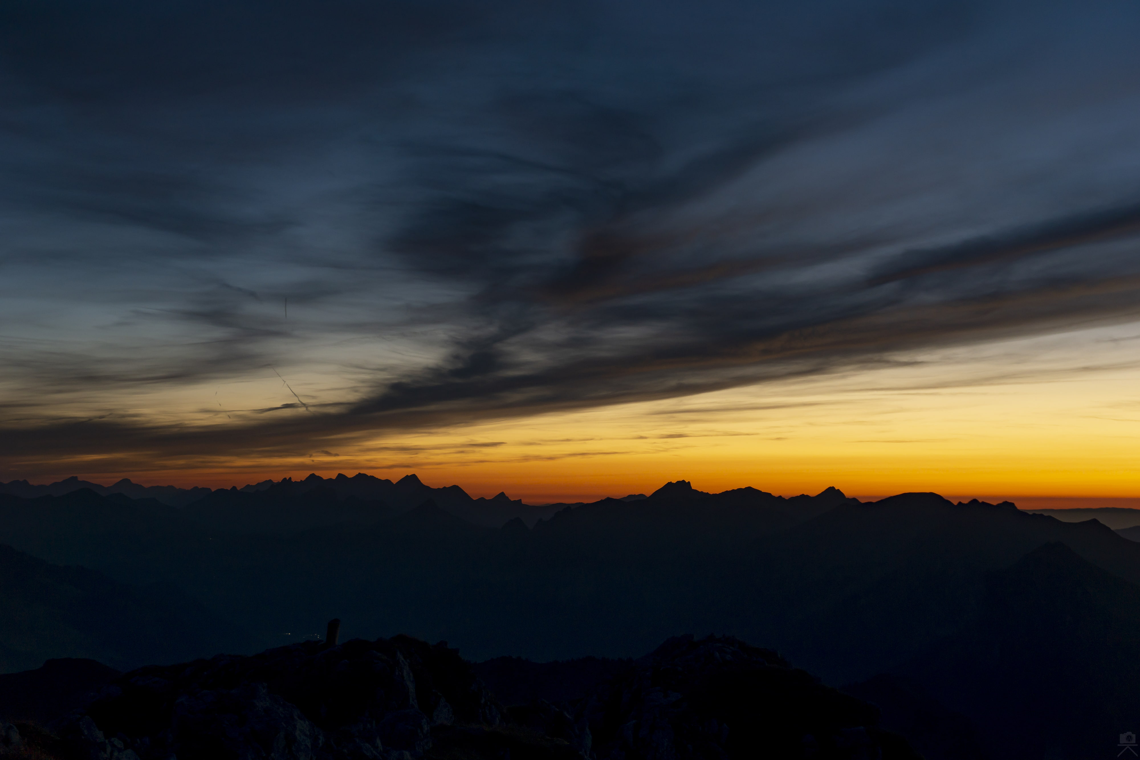 sunset, mountains, Switzerland, photography, landscape