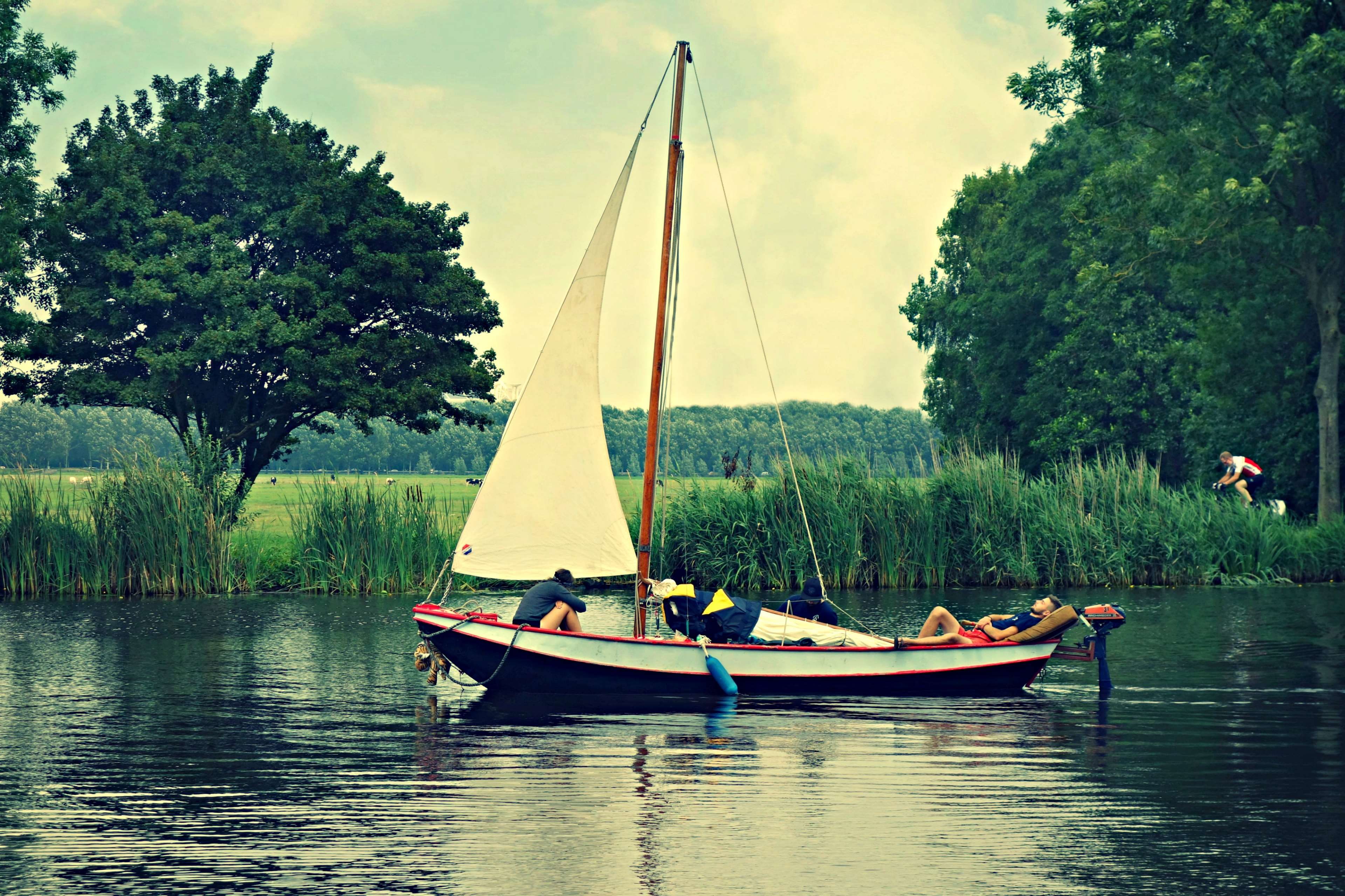 amstel river, amsterdam, boat, holland, leisure, recreation