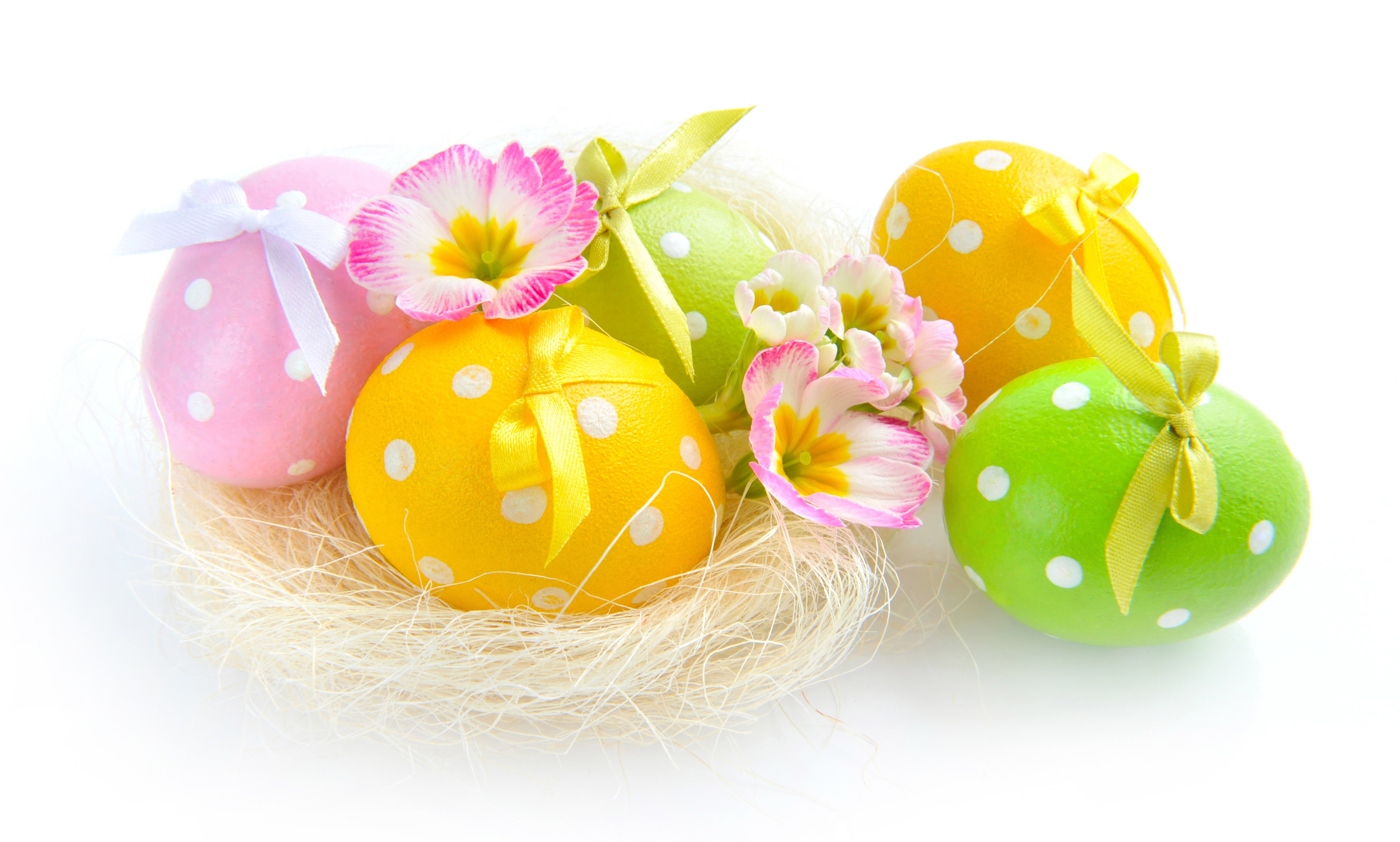 flowers, eggs, spring, Easter