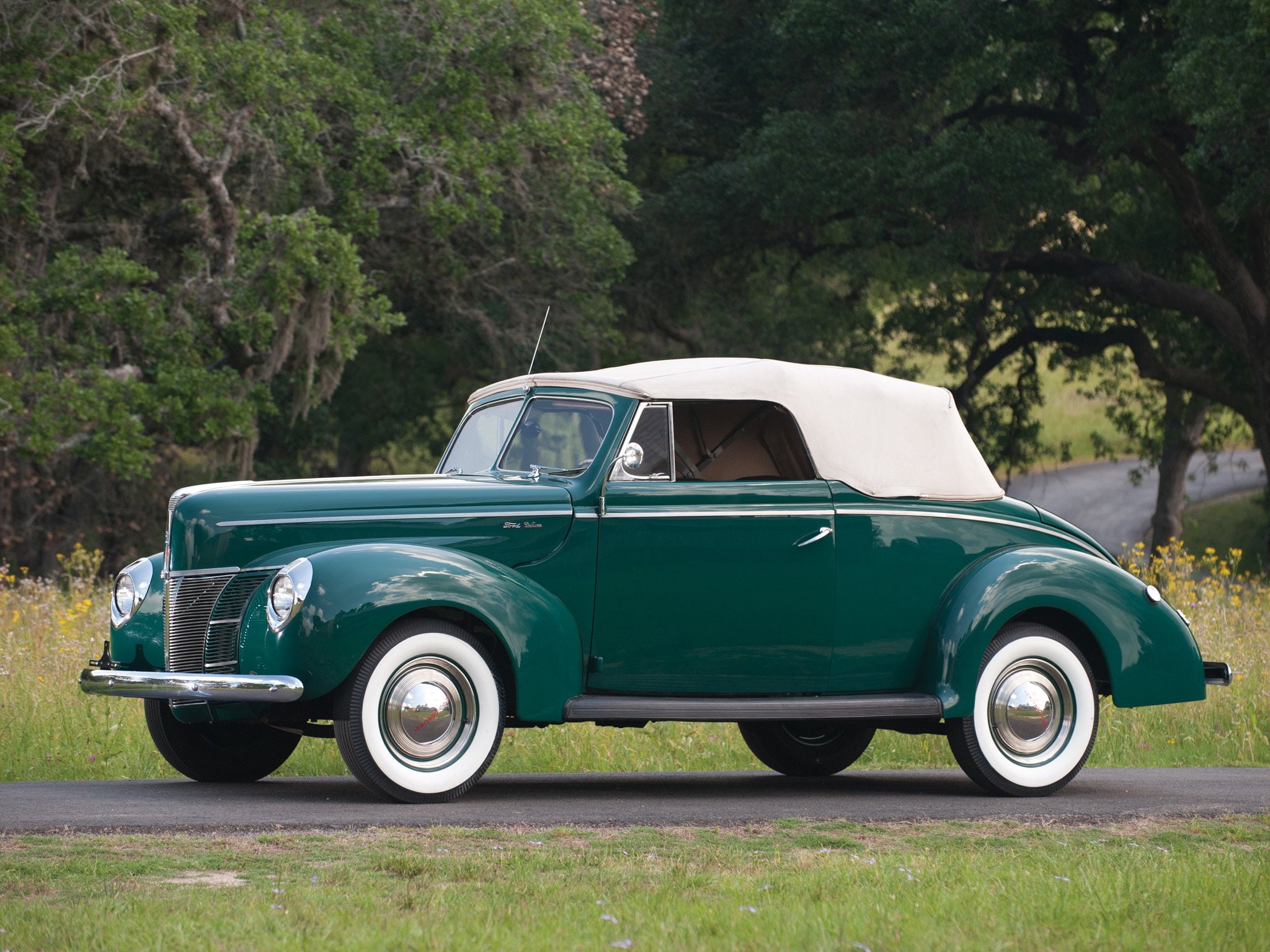 01a 66, 1940, convertible, coupe, deluxe, ford, retro, v 8