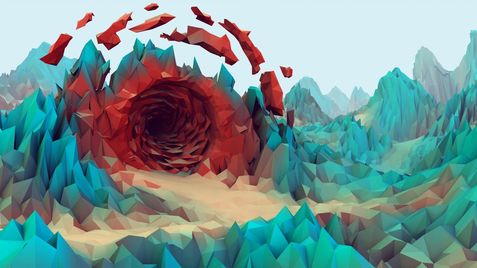low poly, 3d, polygon, graphics, style, trend