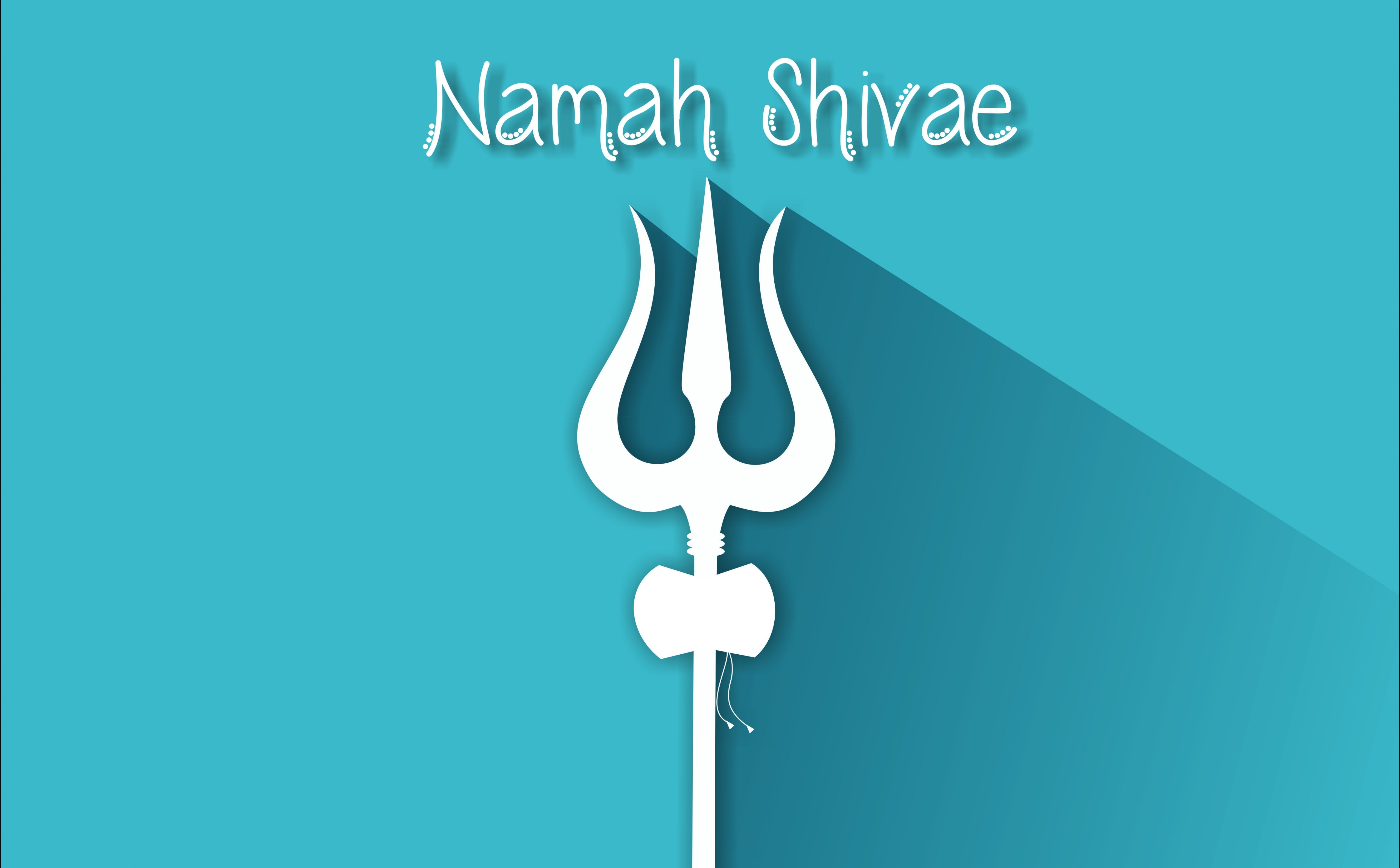 Lord Shiva HD Wallpaper, white trident with text overlay, Aero