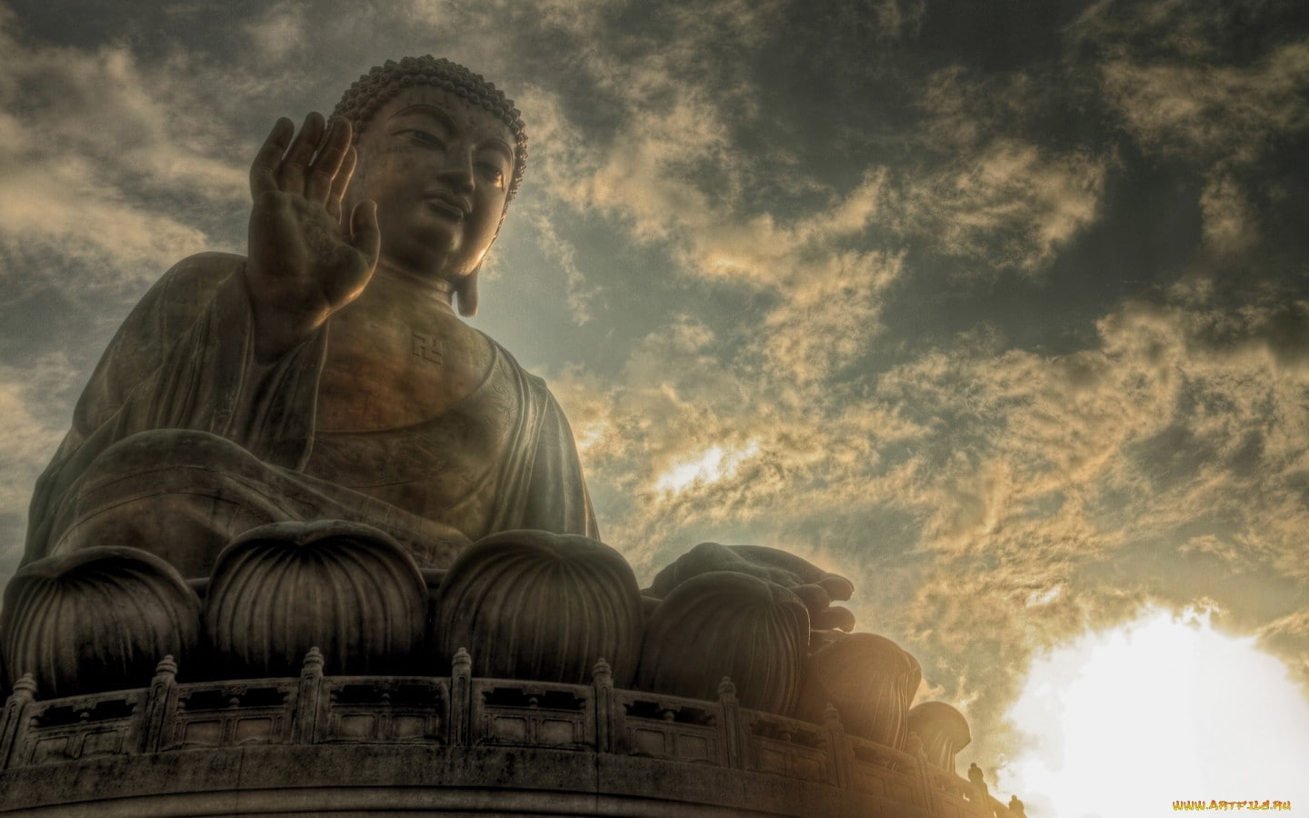 Buddha, statue, meditation, religion, evening, Tian Tan Buddha