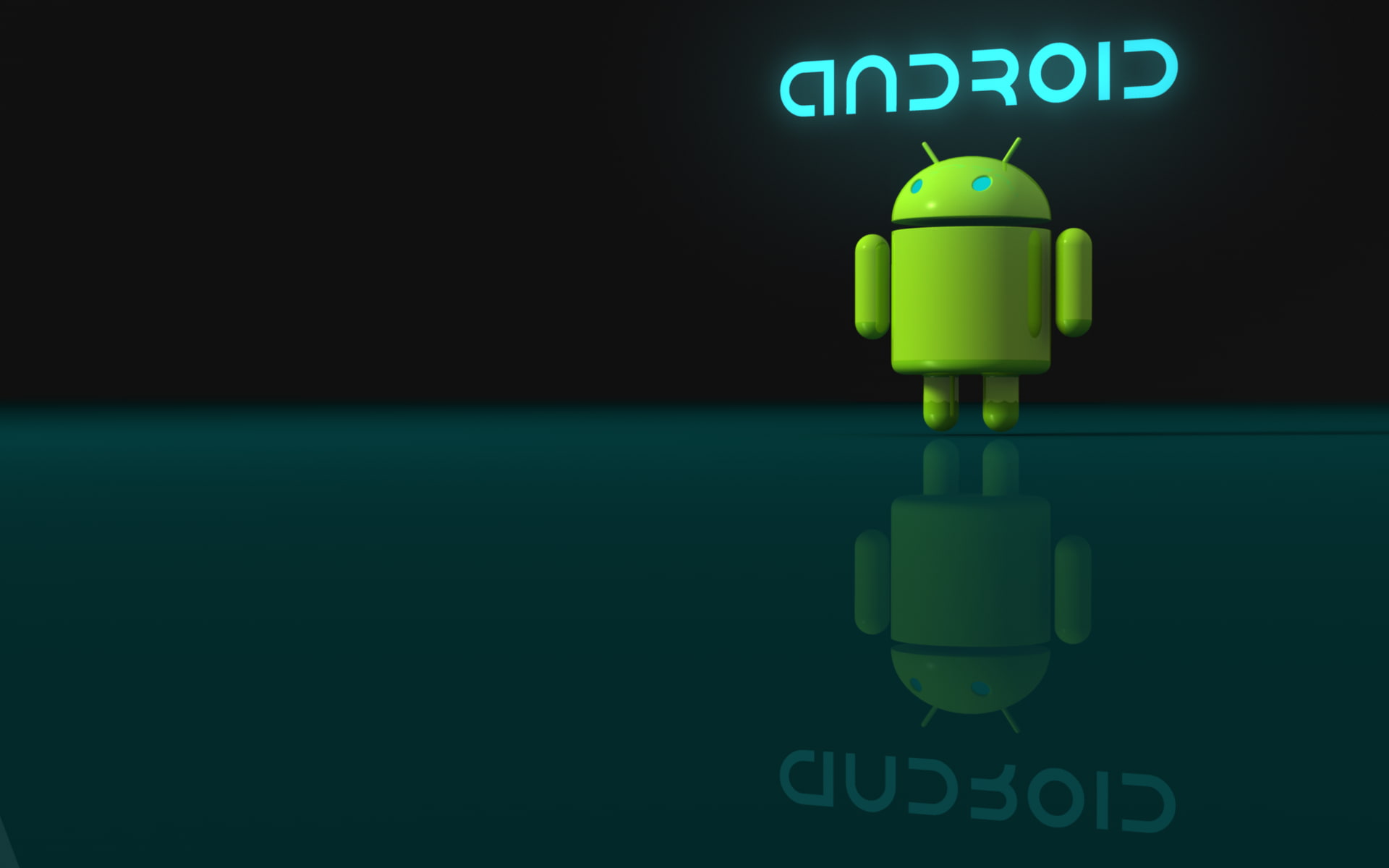 android, reflection, logo, Technology, text, western script