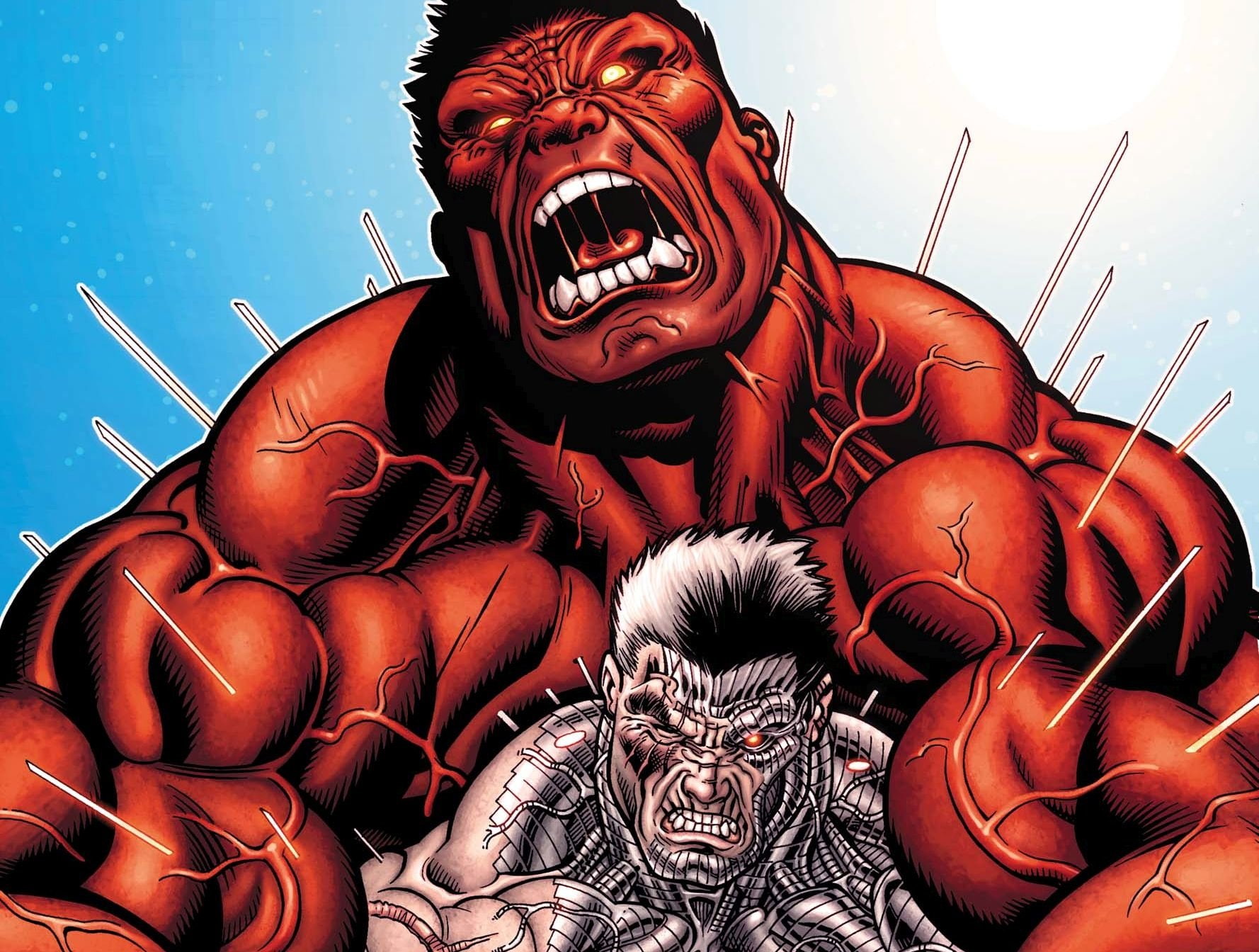 Comics, Red Hulk, Cable (Marvel Comics)