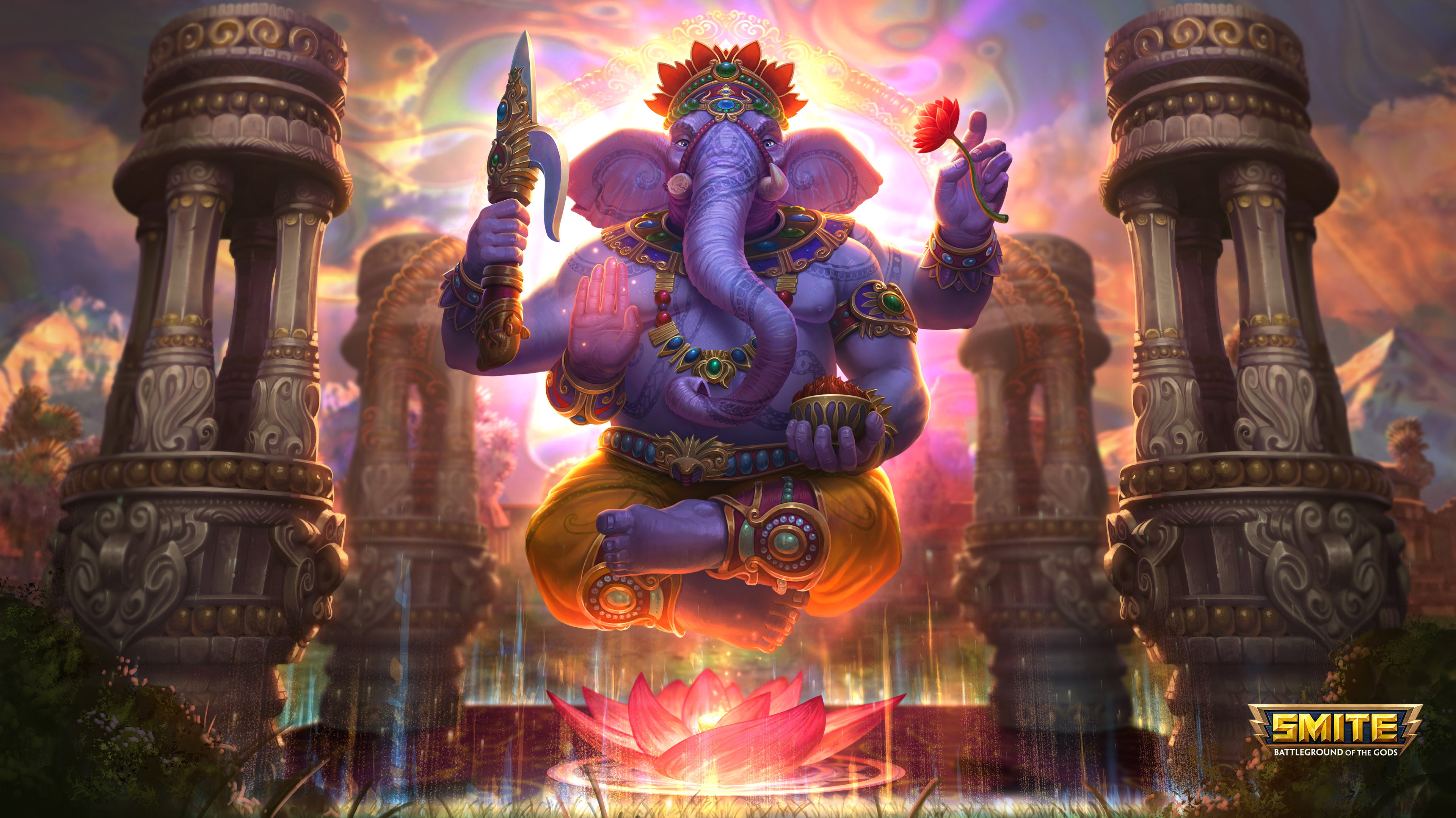 Lord Ganesha, Ganpati Bappa, Ganapati, 4K, Indian god