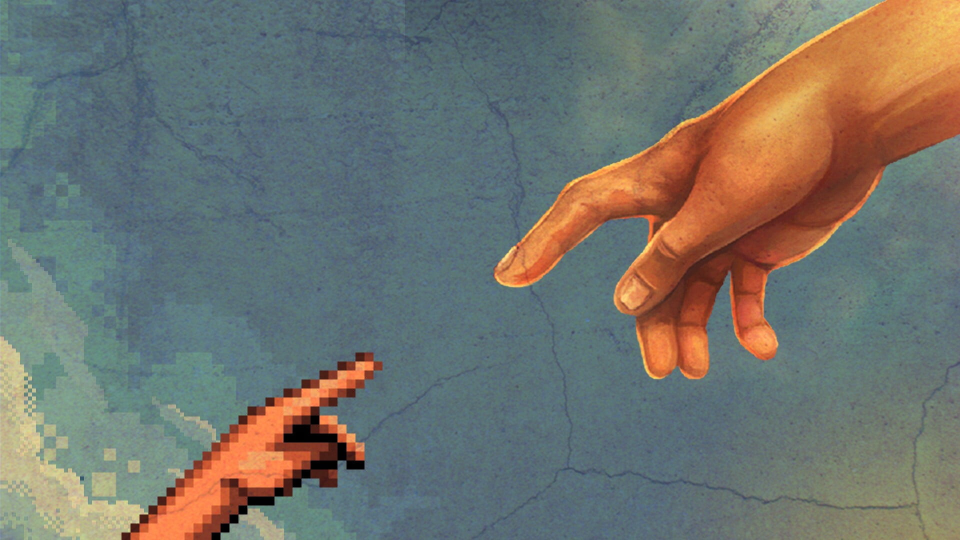 hand, finger, art, pixel, artwork, pixelated, painting, pixel art