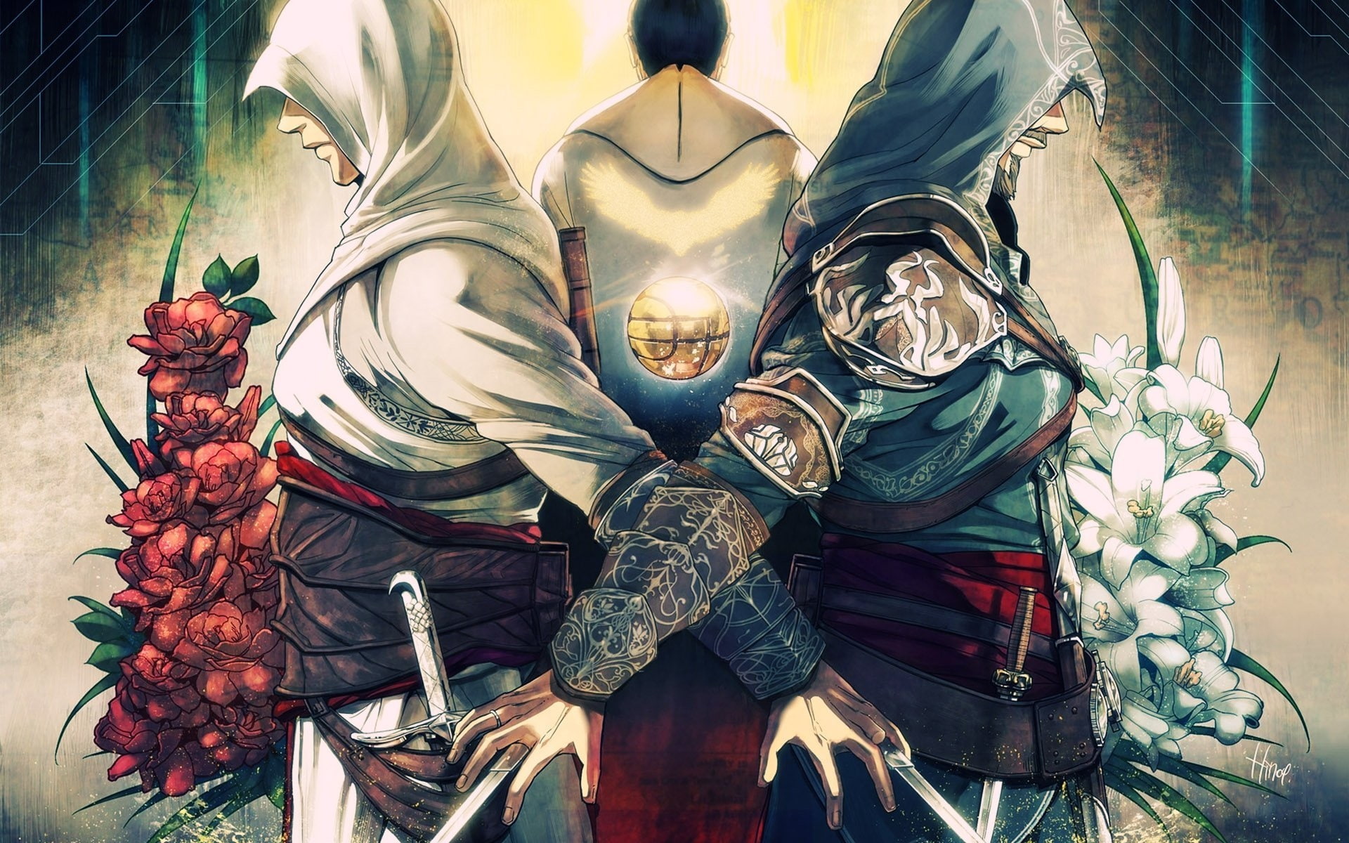 Leader of the Italian Assassins, assassin's creed altair and ezio