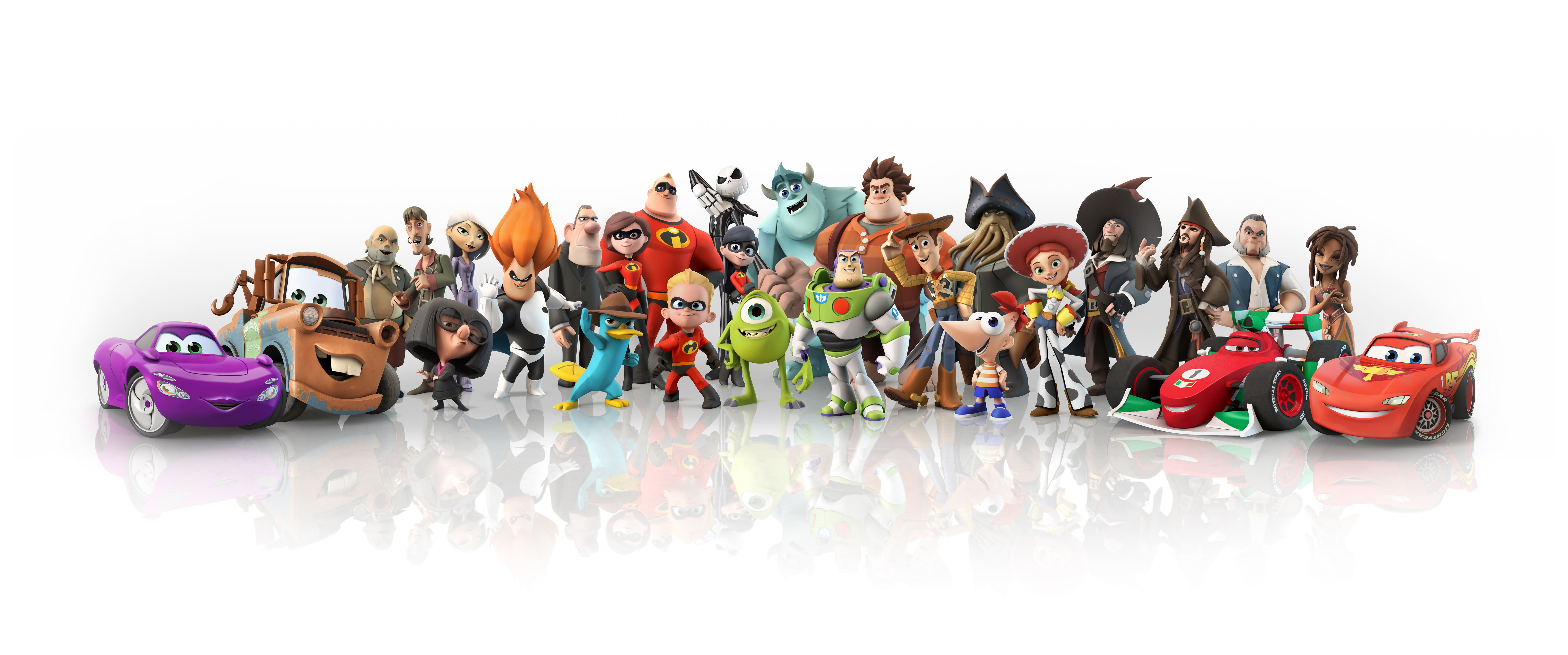Disney Infinity, Incredibles, Monsters, Pirates, Toys, Cars