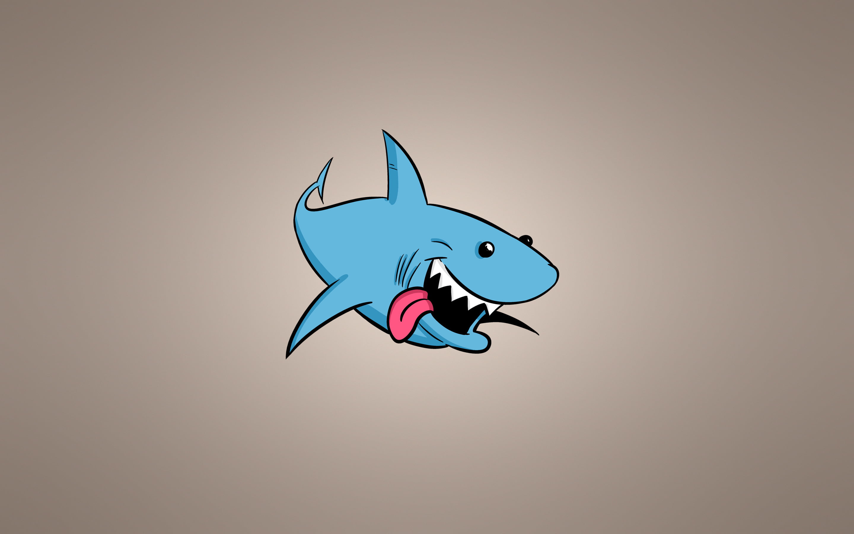 blue shark clip art, background, protruding tongue, animal, illustration