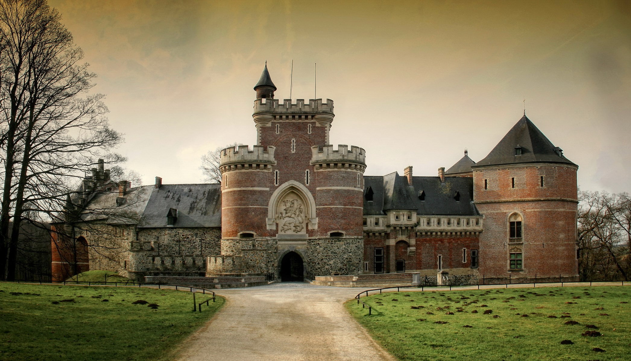 castle, architecture, built structure, building exterior, sky