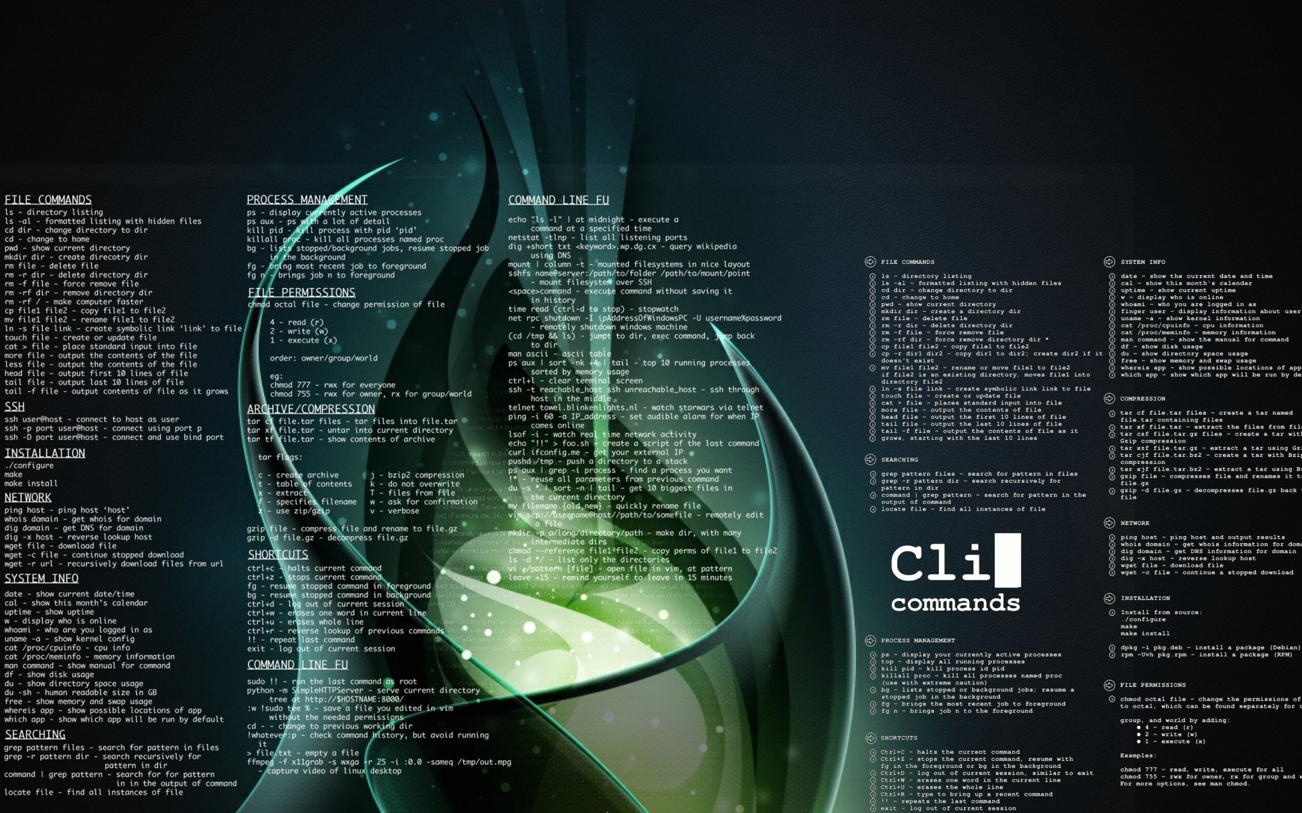 linux, cli commands, Technology, data, number, communication