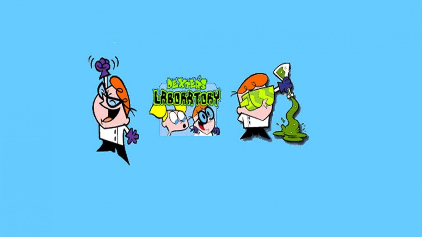 TV Show, Dexter's Laboratory, blue, adult, blue background