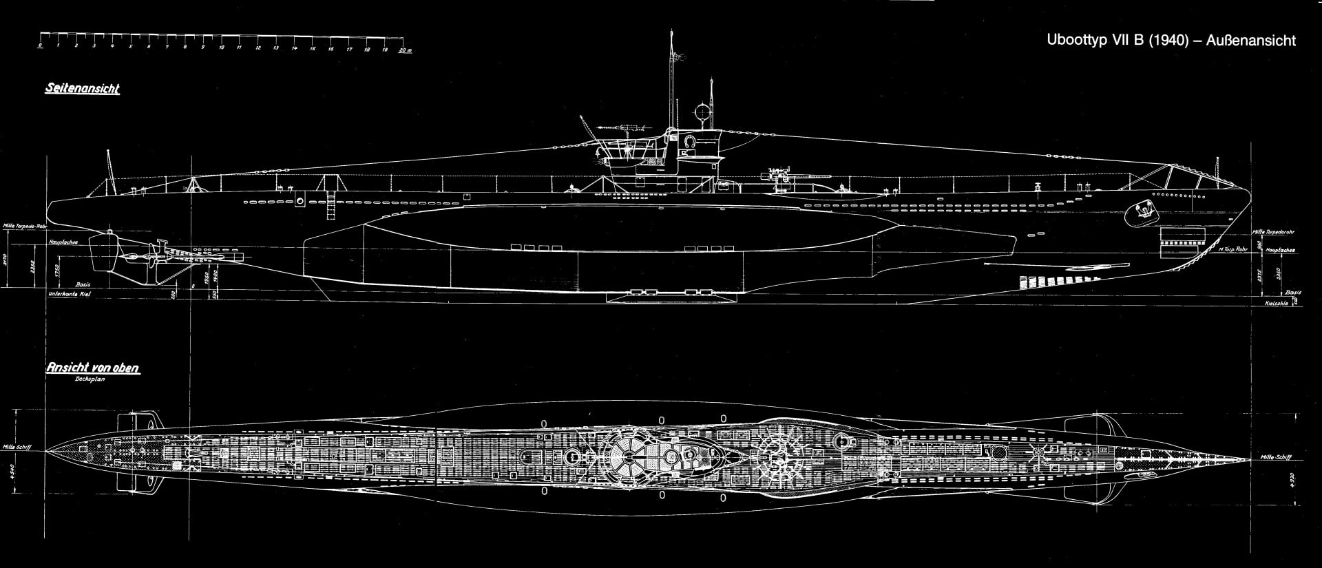 Warships, German Type VII submarine