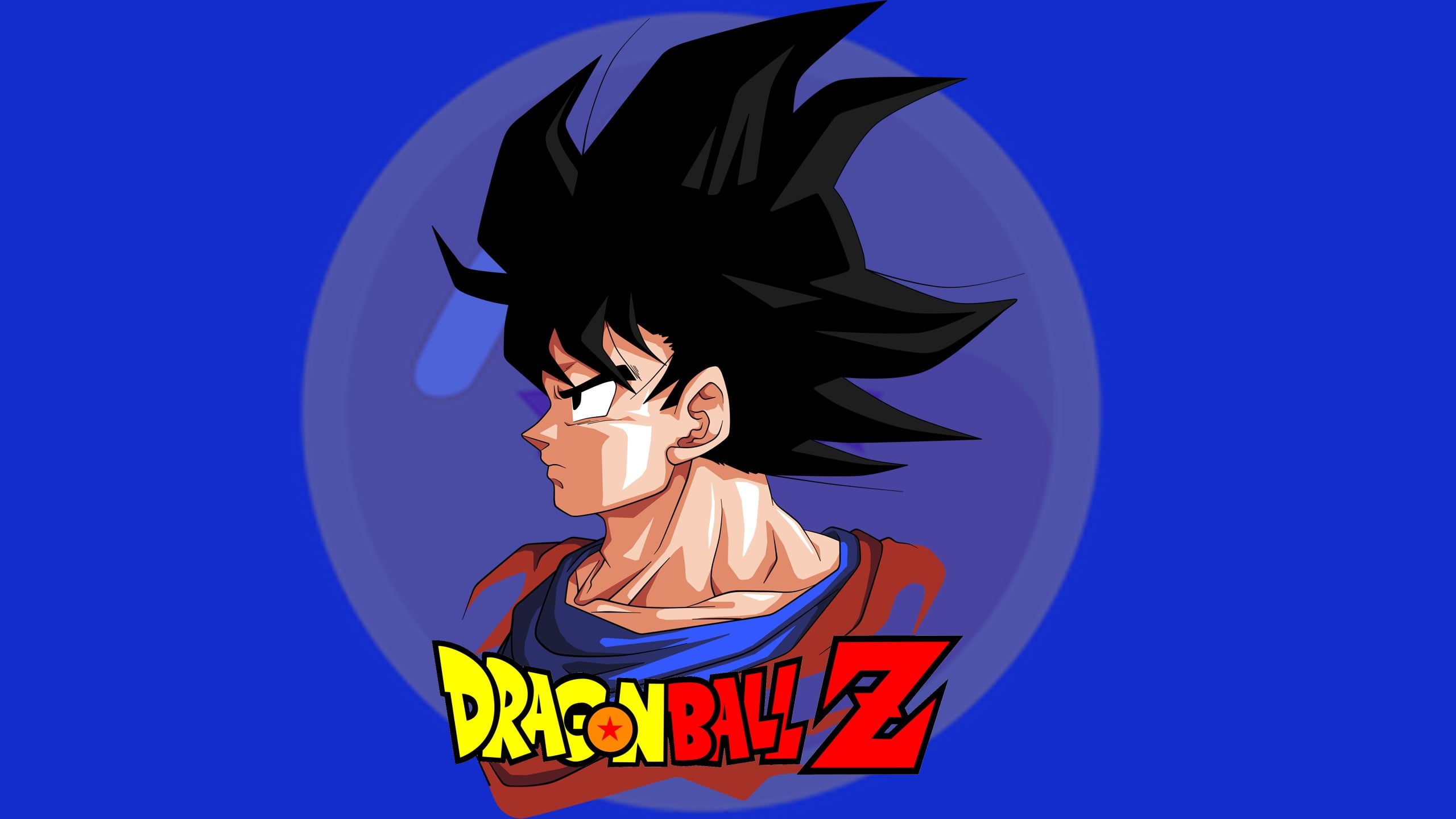 Dragon Ball Z poster, Son Goku, Dragon Ball Z Kai, blue, colored background