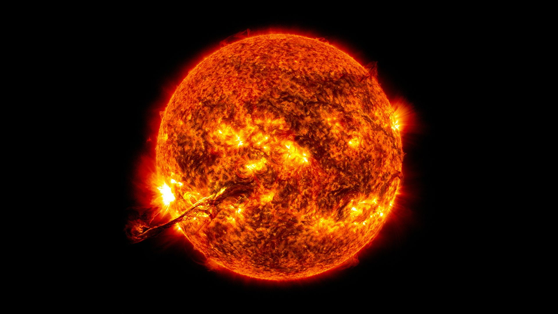 Star Sun Earth Coronal Mass Ejection CME Solar Flare Black HD
