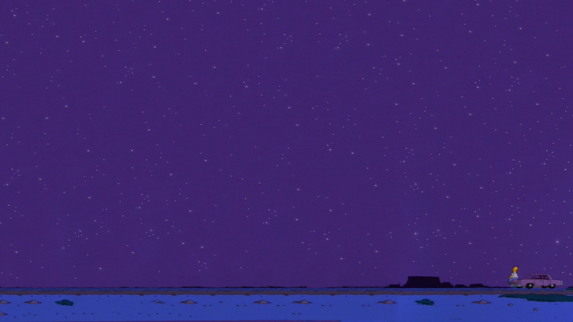 Free download | HD wallpaper: The Simpsons, night sky, stars, scenics ...