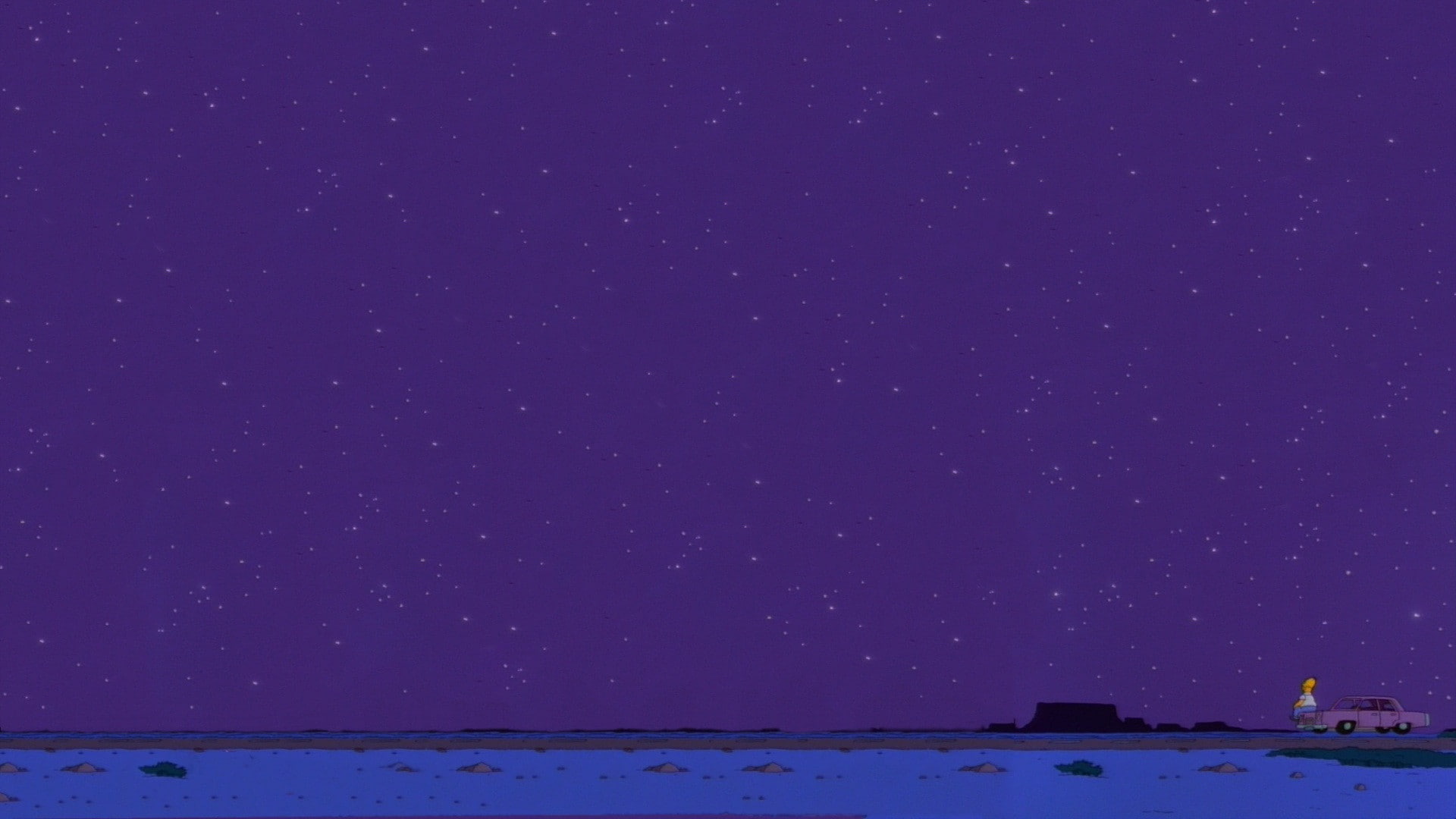 Free download | HD wallpaper: The Simpsons, stars, night sky ...