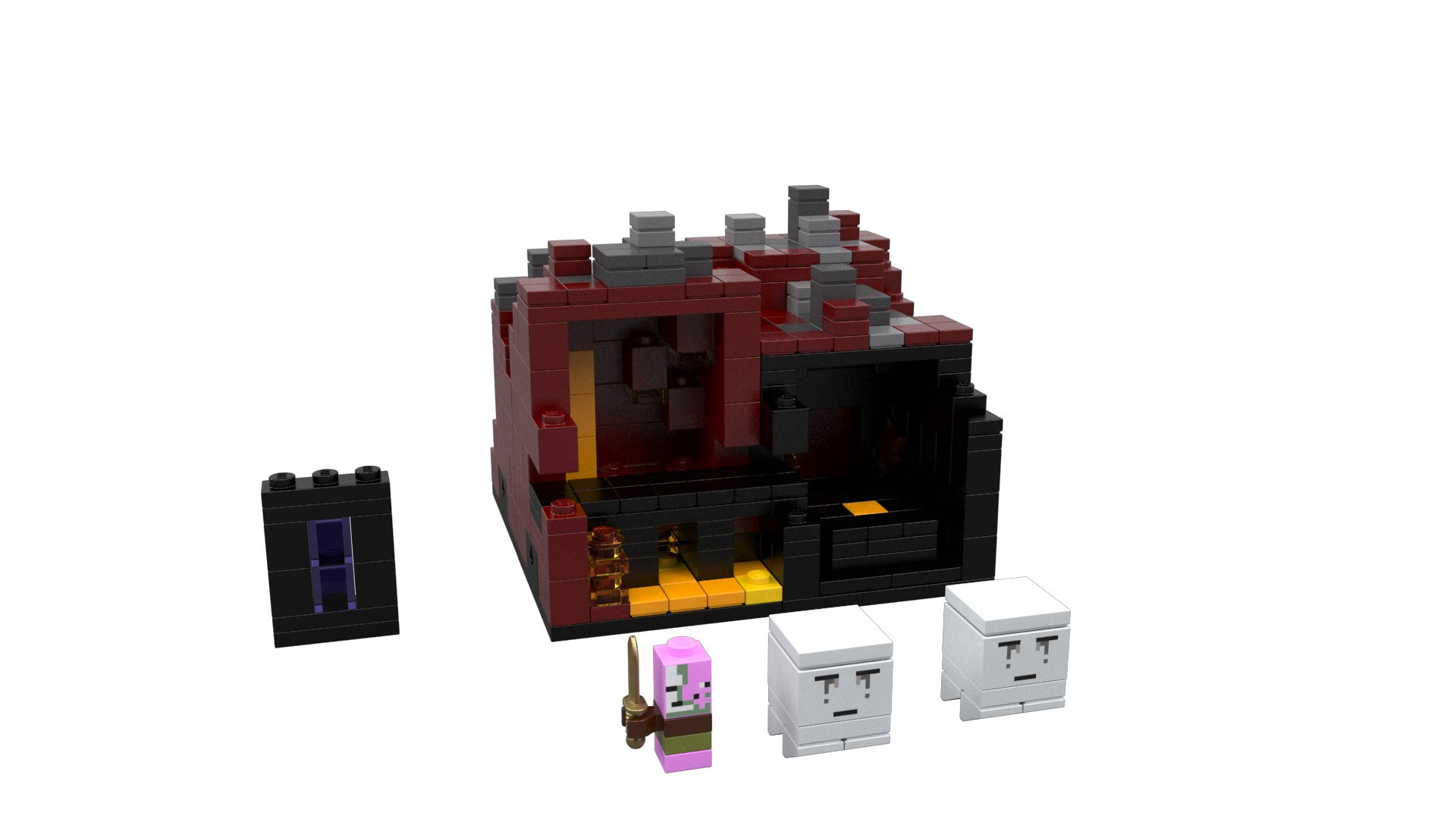 minecraft computer  backgrounds, white background, studio shot