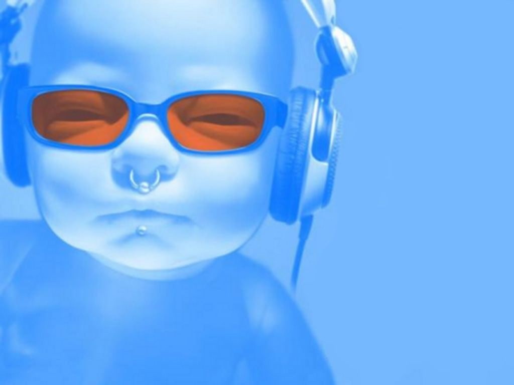 baby blue DJ baby People Other HD Art, Music