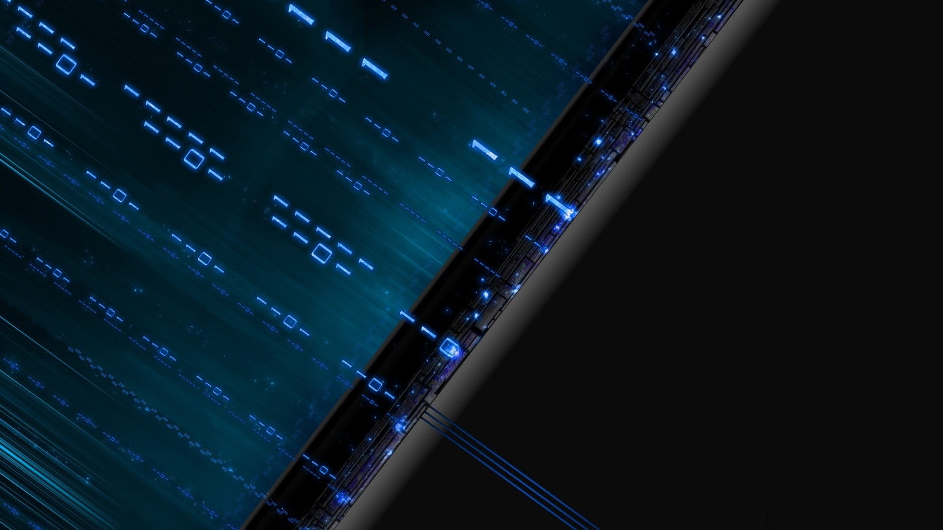 technology, blue, binary, computer, code, digital art, illuminated