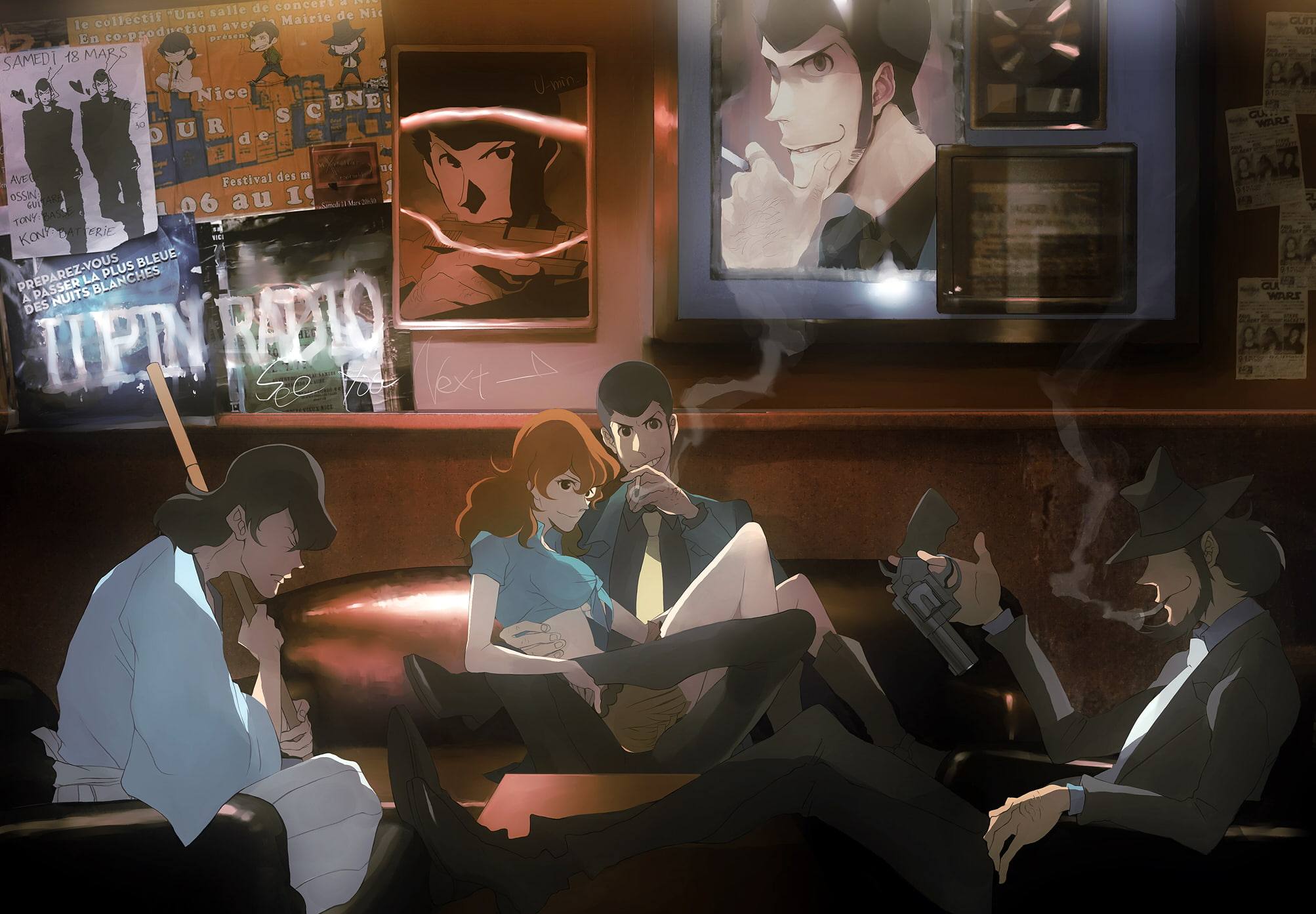 arsene, cigarette, daisuke, fujiko, goemon, gun, iii, ishikawa