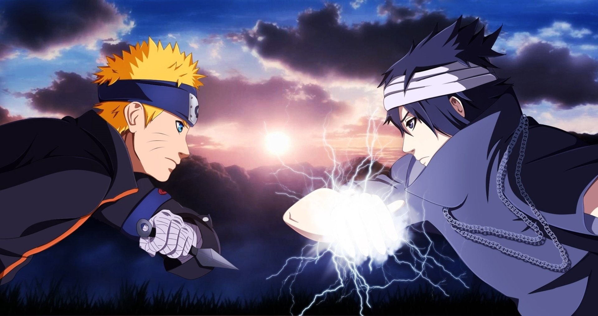 Naruto and Sasuke wallpaper, Anime, Naruto Uzumaki, Sasuke Uchiha