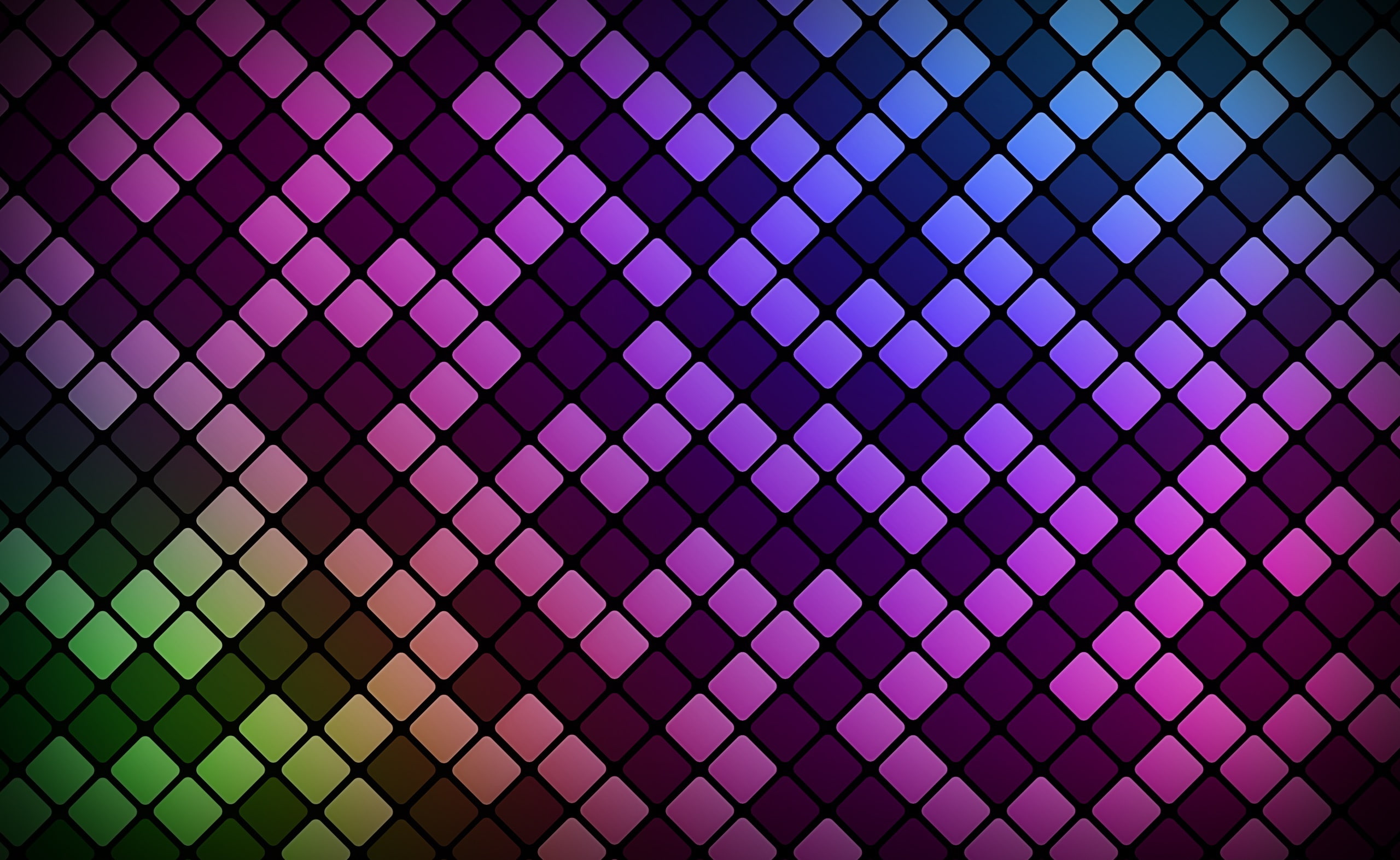 Squares Pattern HD Wallpaper, multicolored tiles wallpaper, Aero