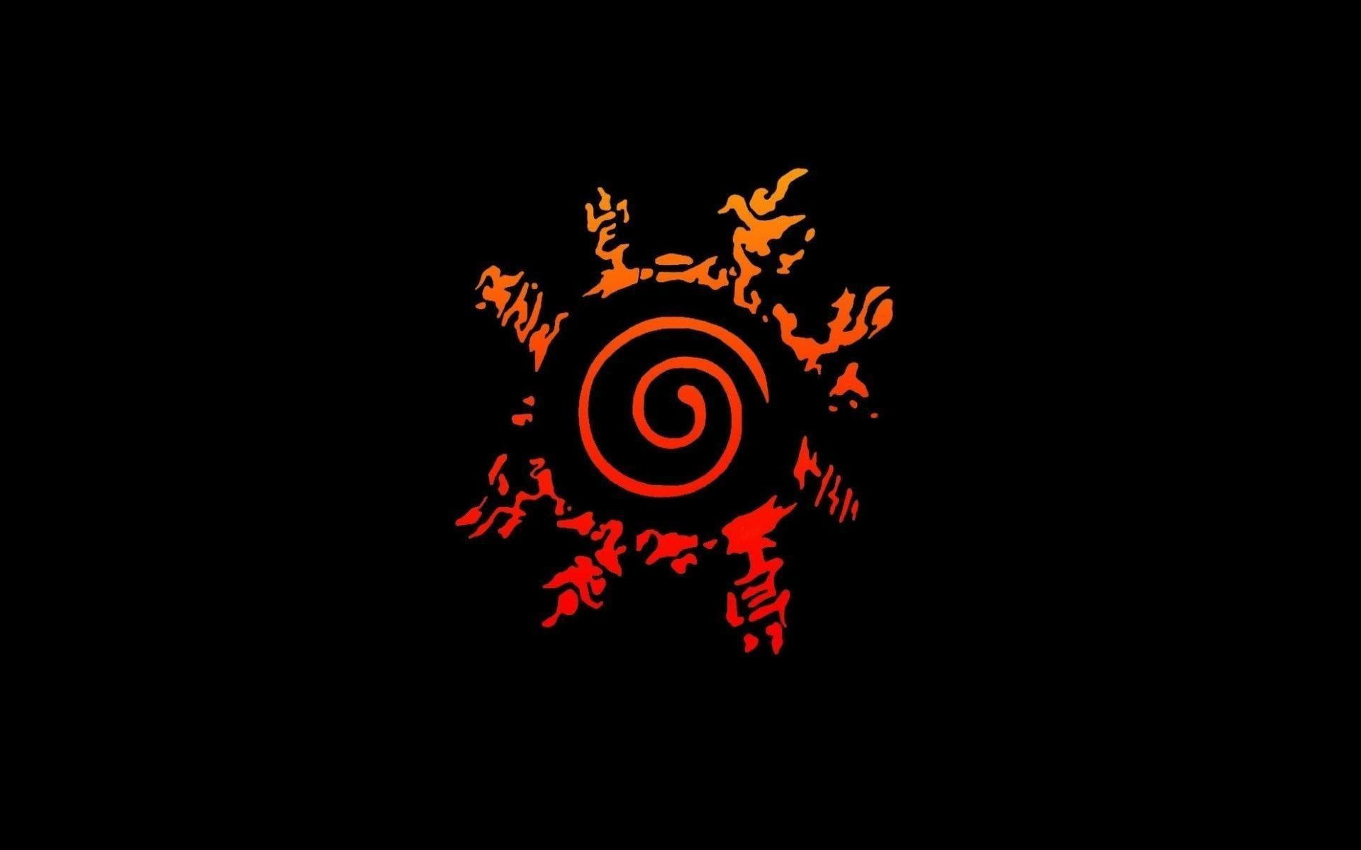 red and orange Naruto Seal digital wallpaper, Naruto Shippuuden