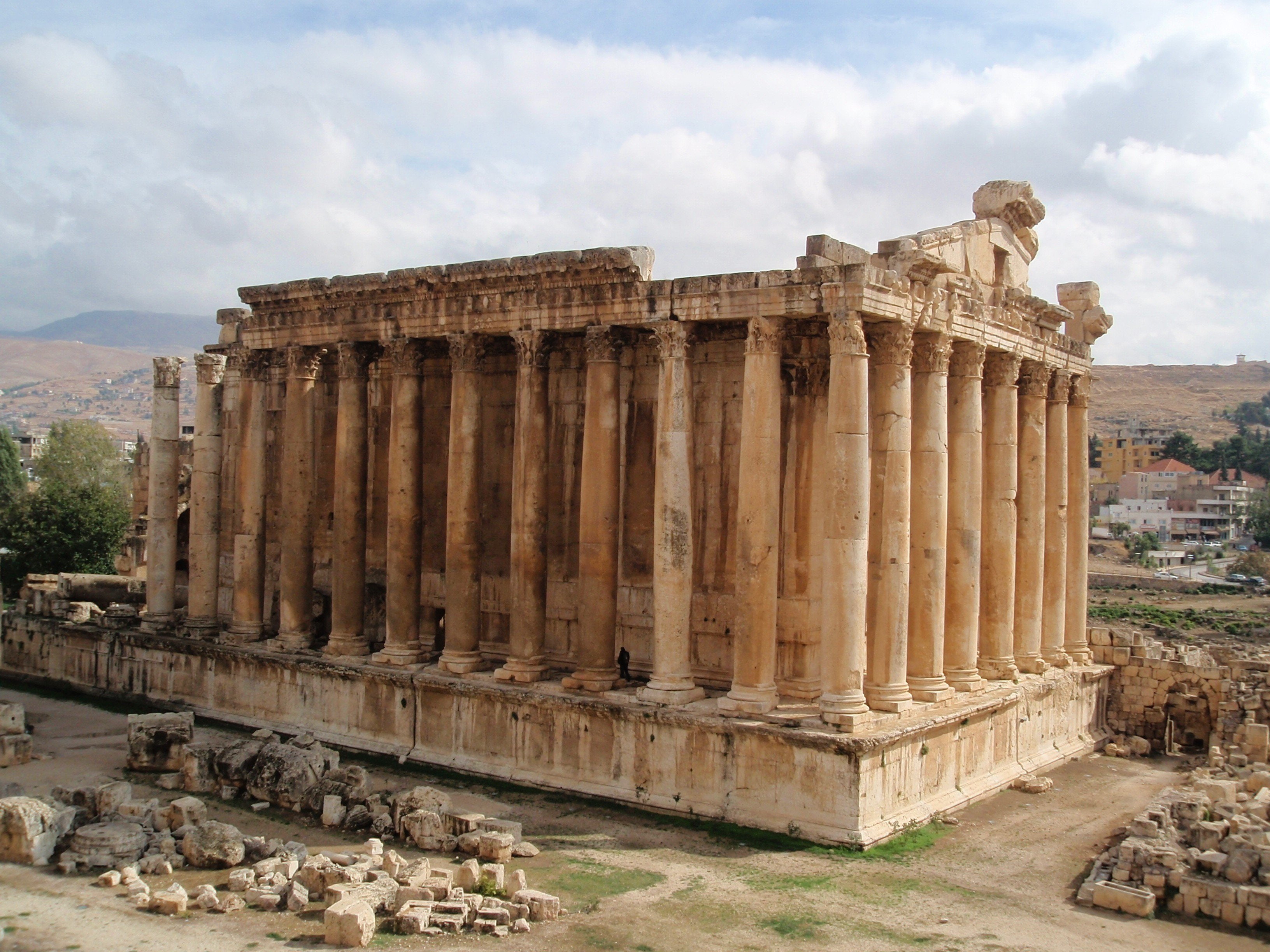 ruin baalbek lebanon pillar architecture, architectural column