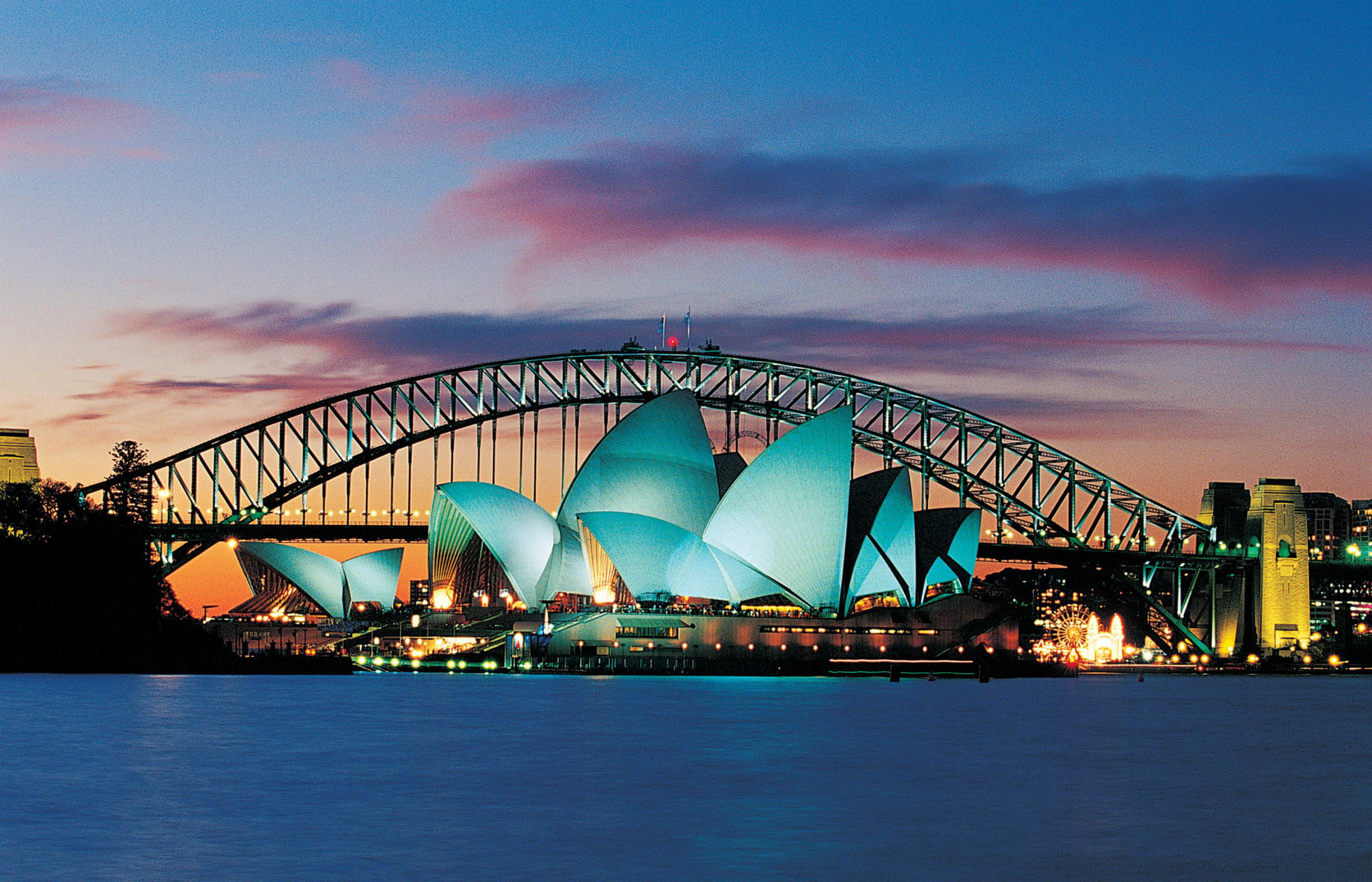 Sydney Australia Opera House And Harbour Bridge Desktop Wallpaper 2880×1800