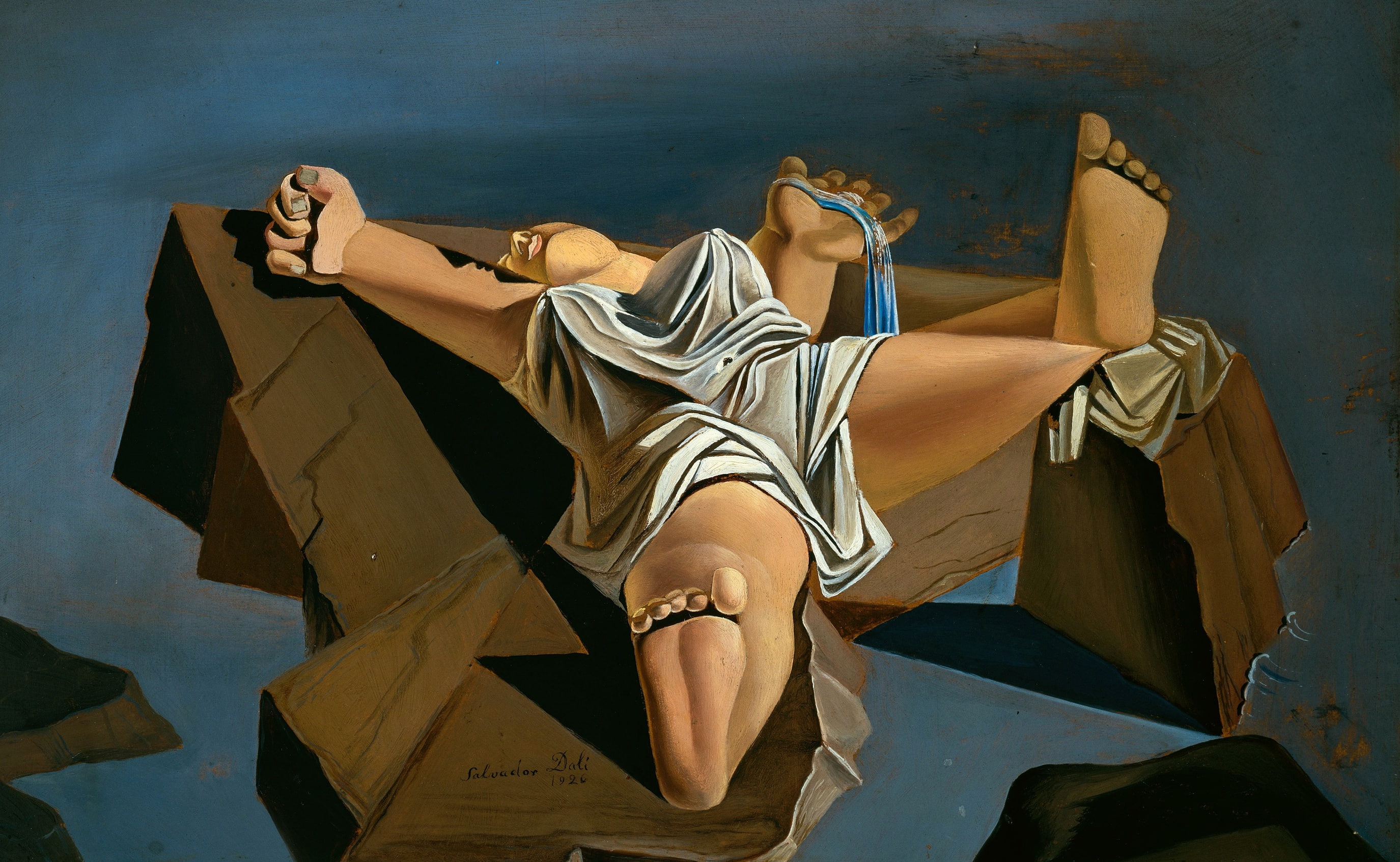 surrealism, picture, Salvador Dali, Figure on the Rocks