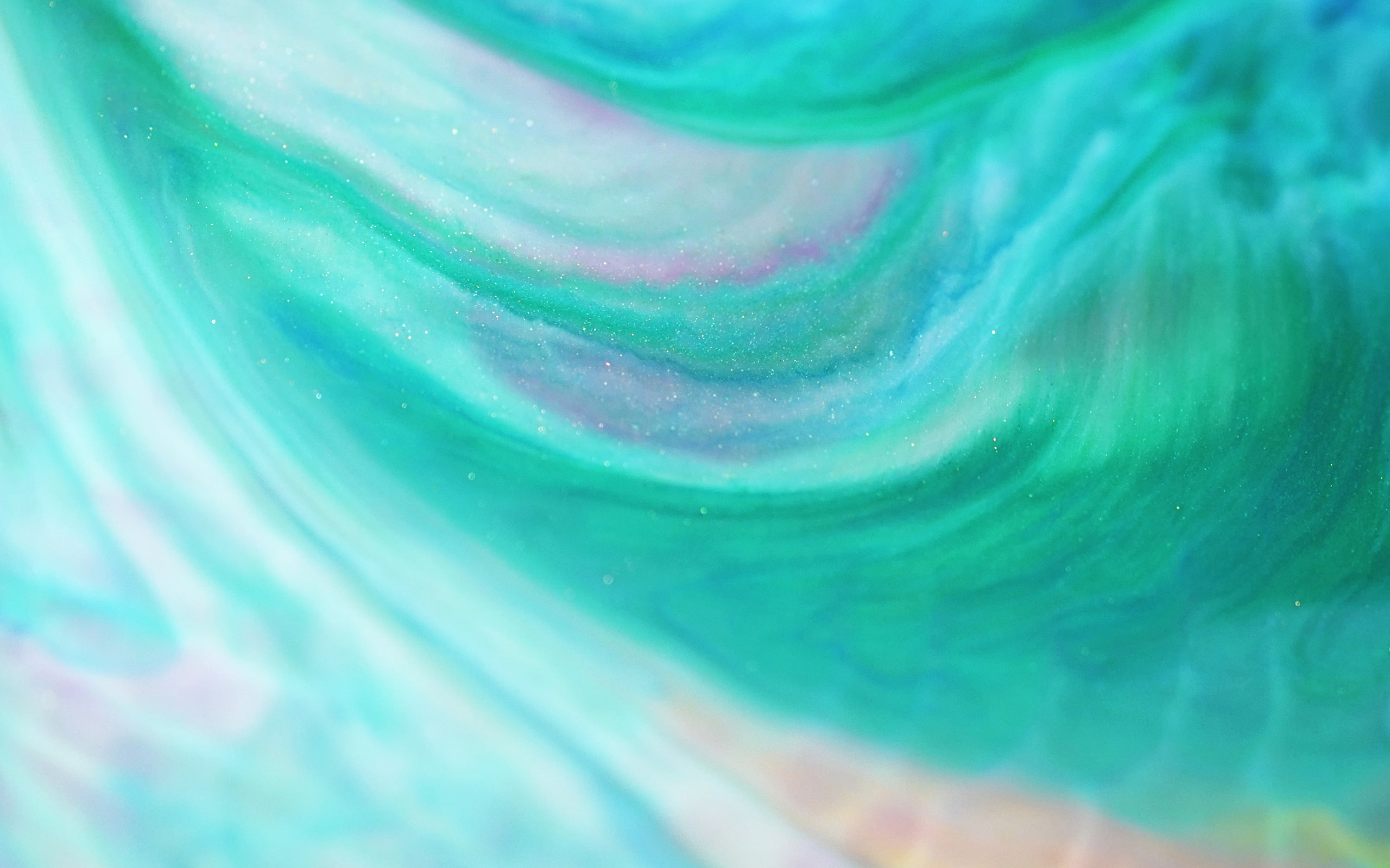 Stream, Glitter, Green, HD