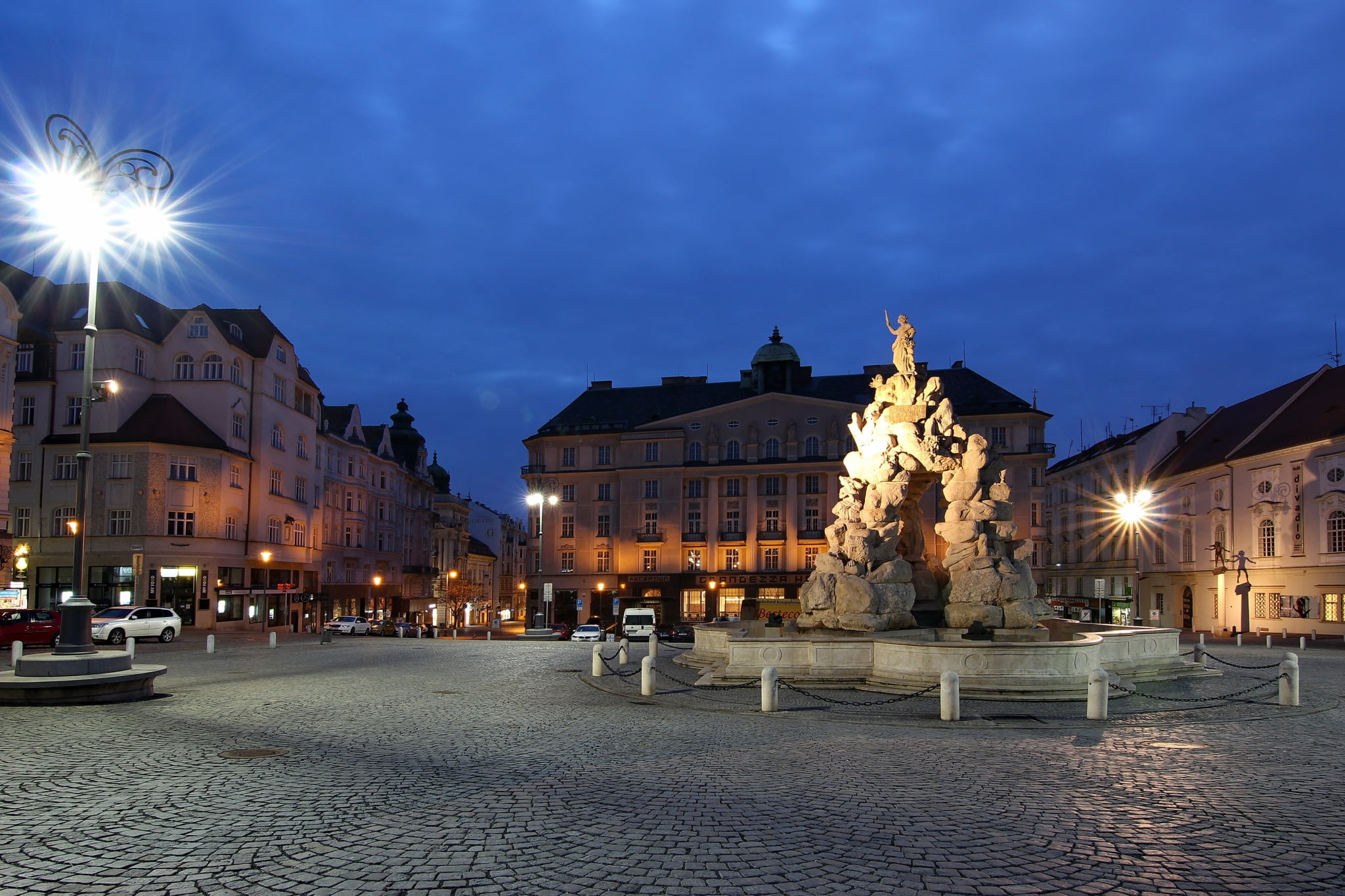Czech Republic, area, lights, Brno