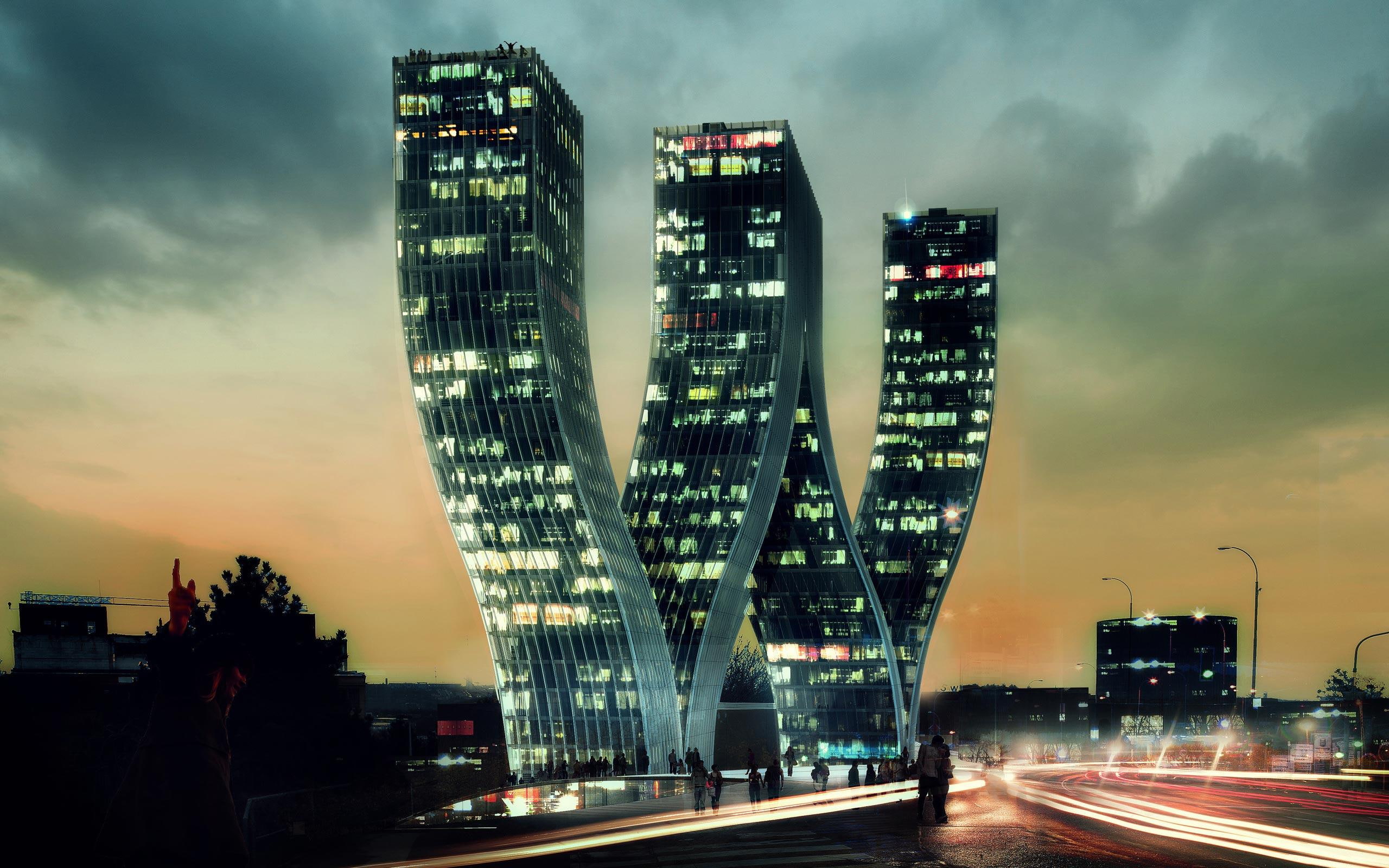 ~ Greatest Bending Skyscrapers ~, architecture, 3d and cg, most beautiful