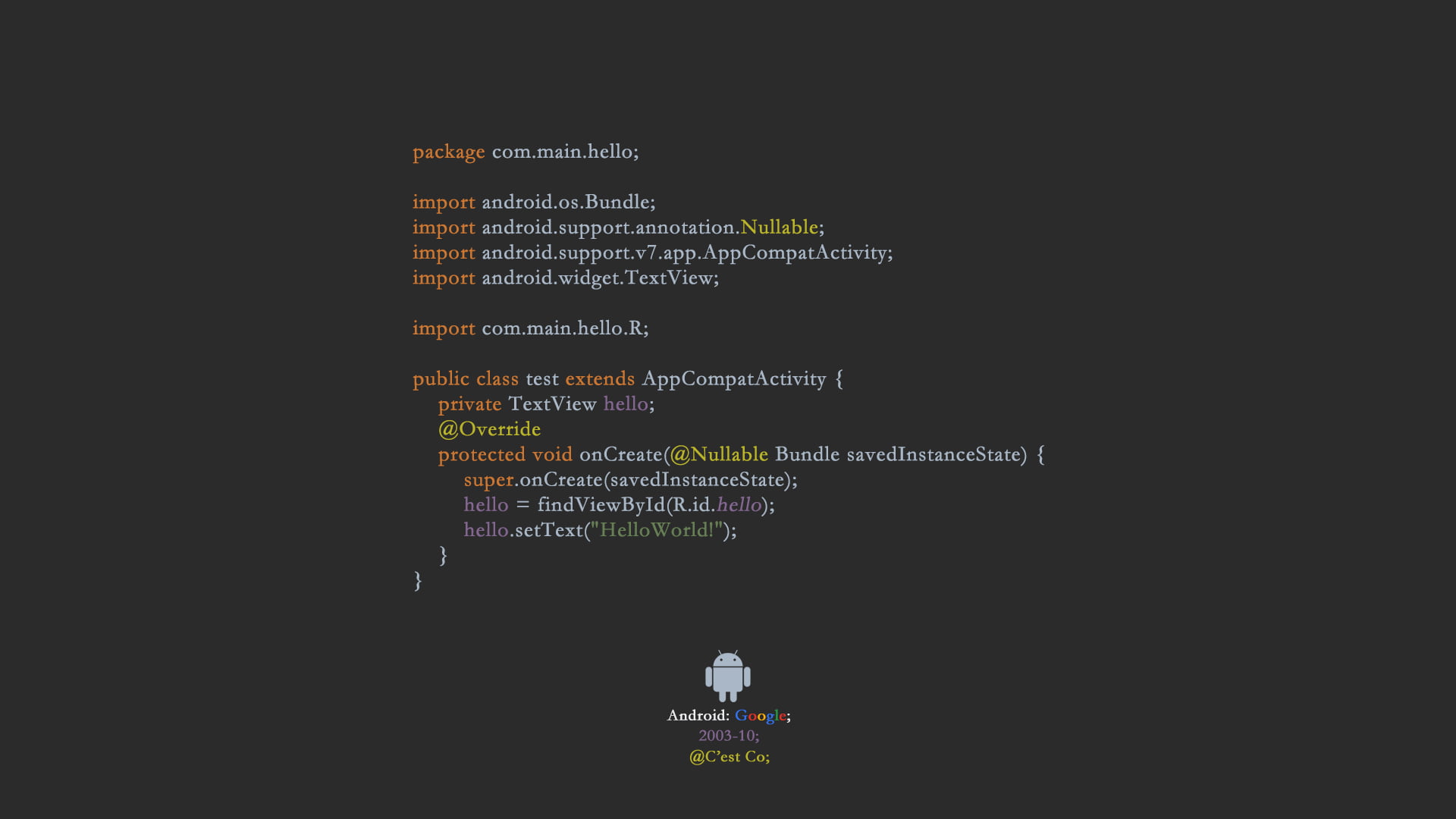 code, Android (operating system)