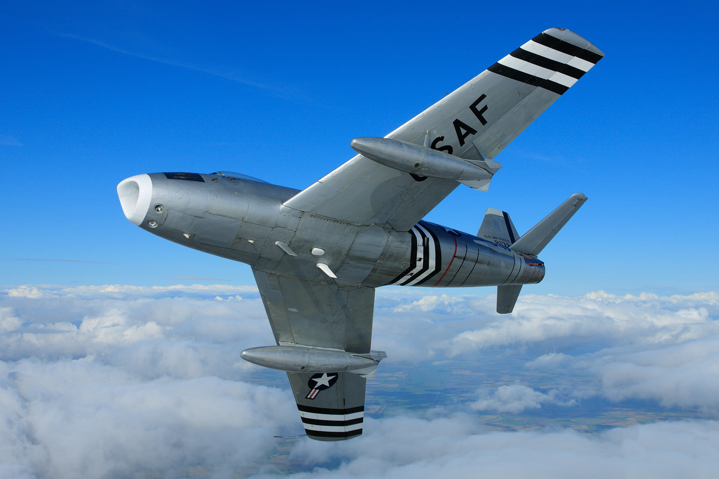 Jet Fighters, North American F-86 Sabre, Aircraft, Warplane