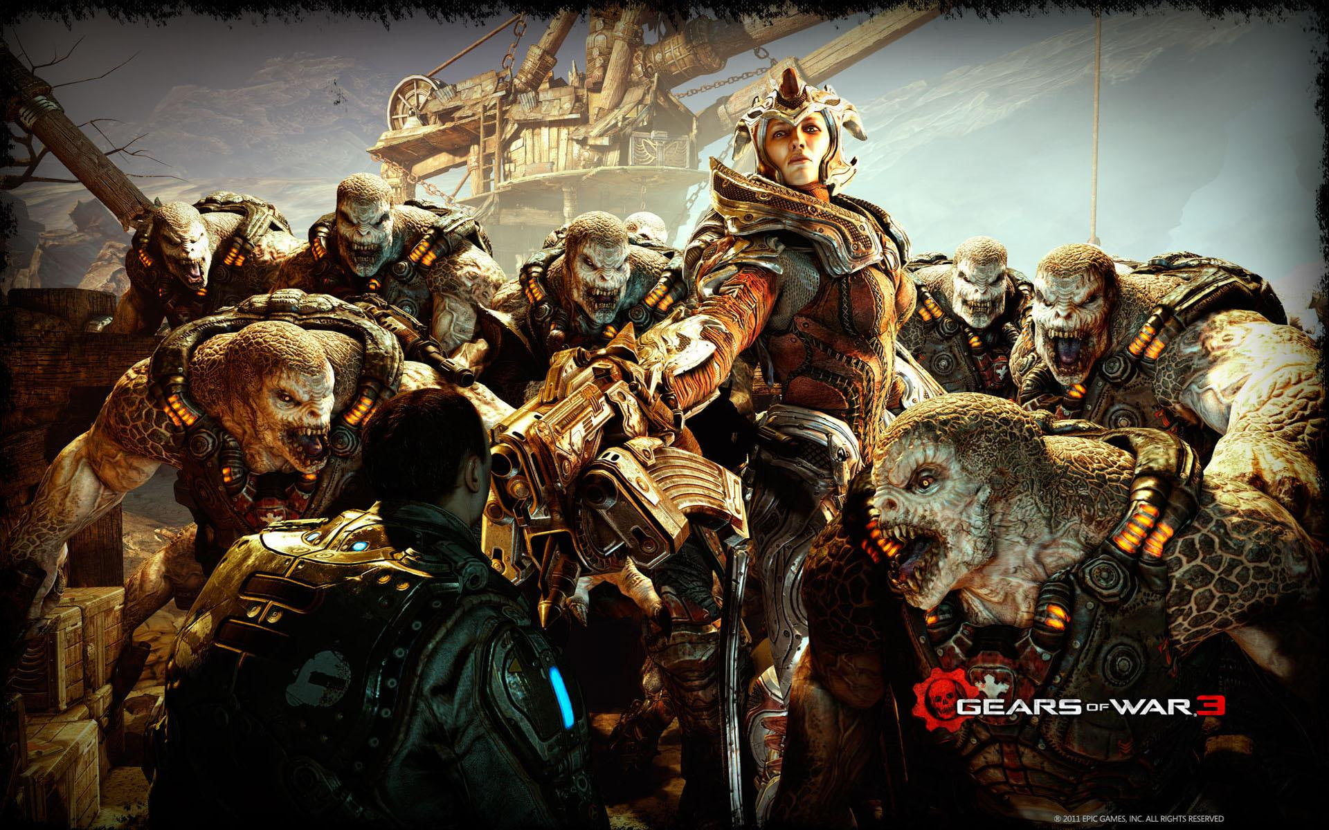 Gears of War 3 2011, gear of wars poster, games