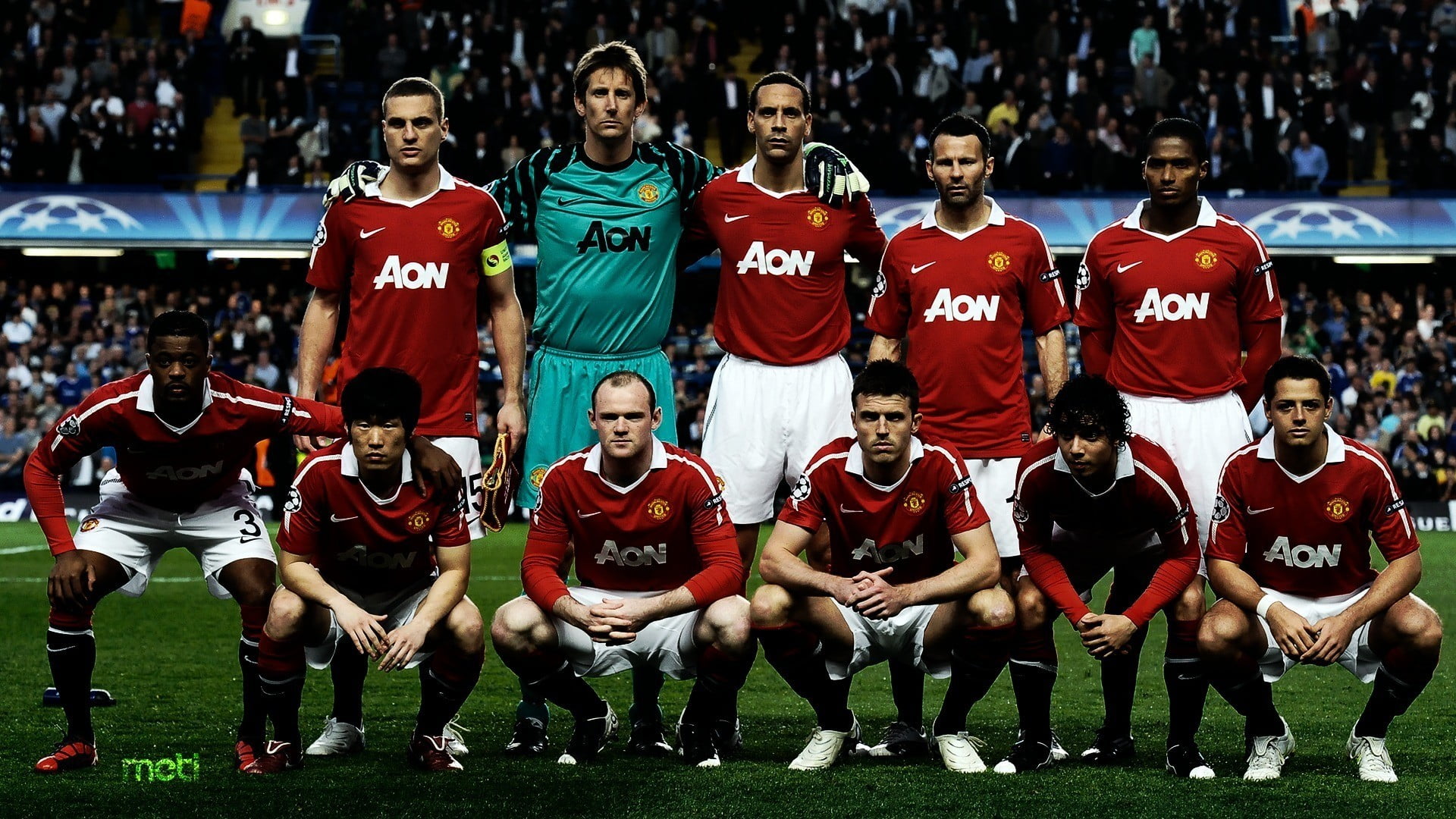 Aon soccer players wallpaper, Manchester United , sport, group of people