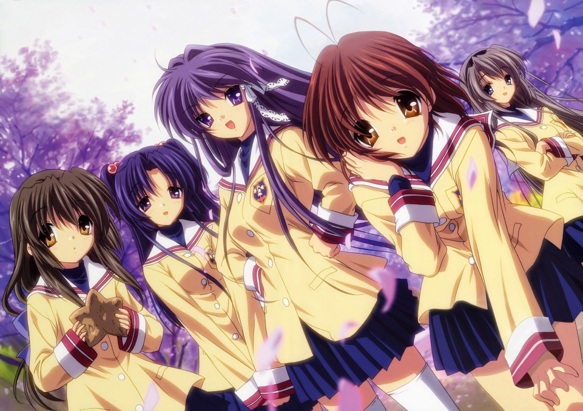 Anime, Clannad, Fuuko Ibuki, Girl, Kotomi Ichinose, Kyou Fujibayashi