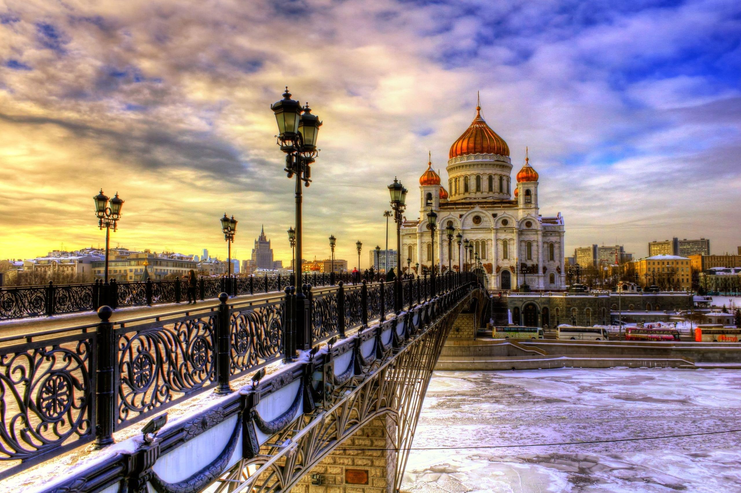 Saint Petersburg, windows, church, bridge, sunlight, nature, water