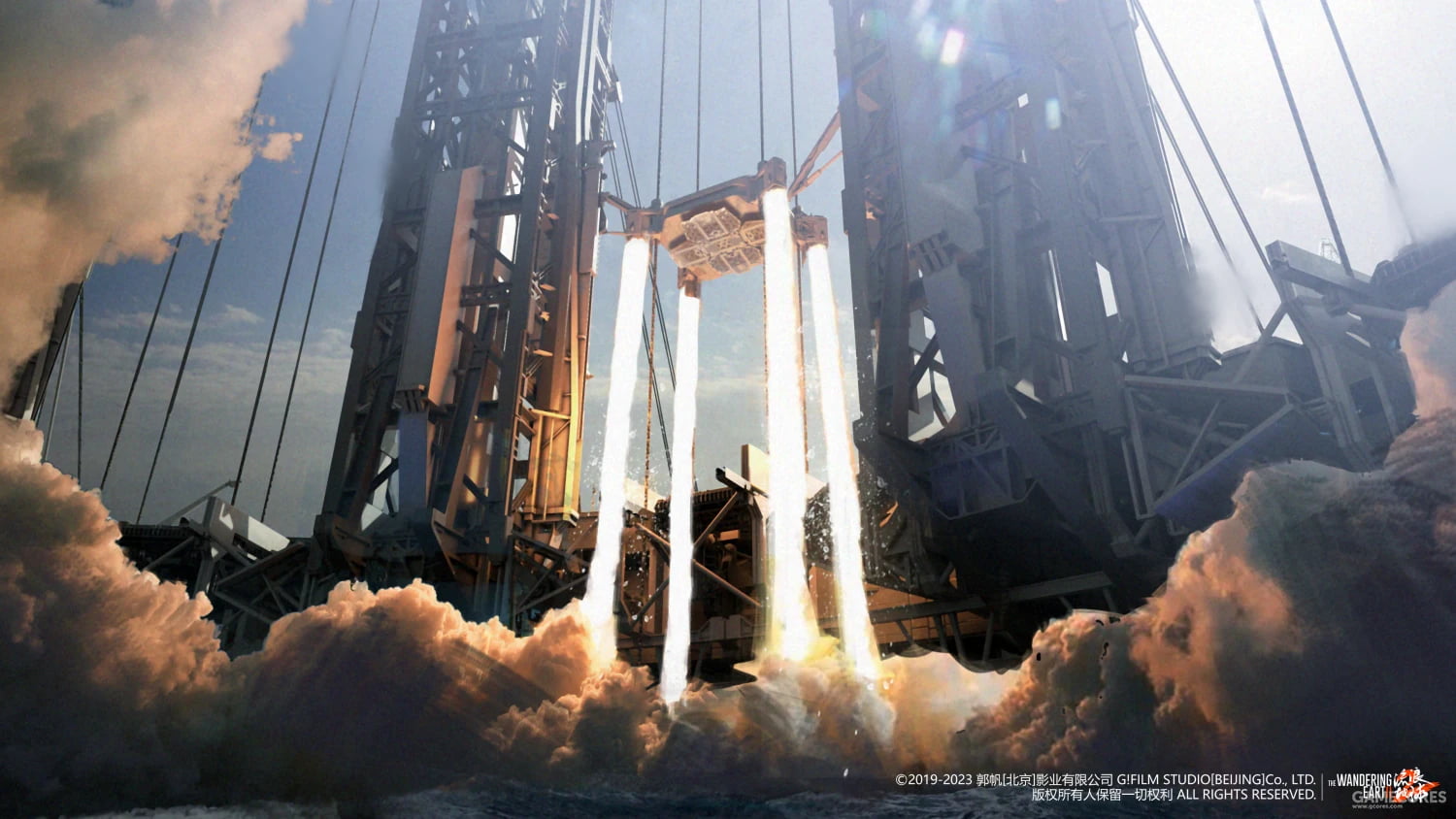 science fiction, space elevator, The Wandering Earth 2