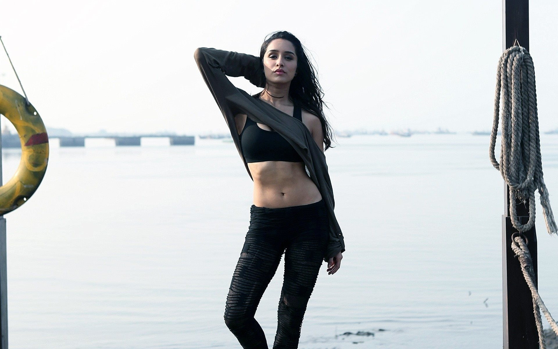 Hot Shraddha Kapoor In Black, one person, young adult, three quarter length