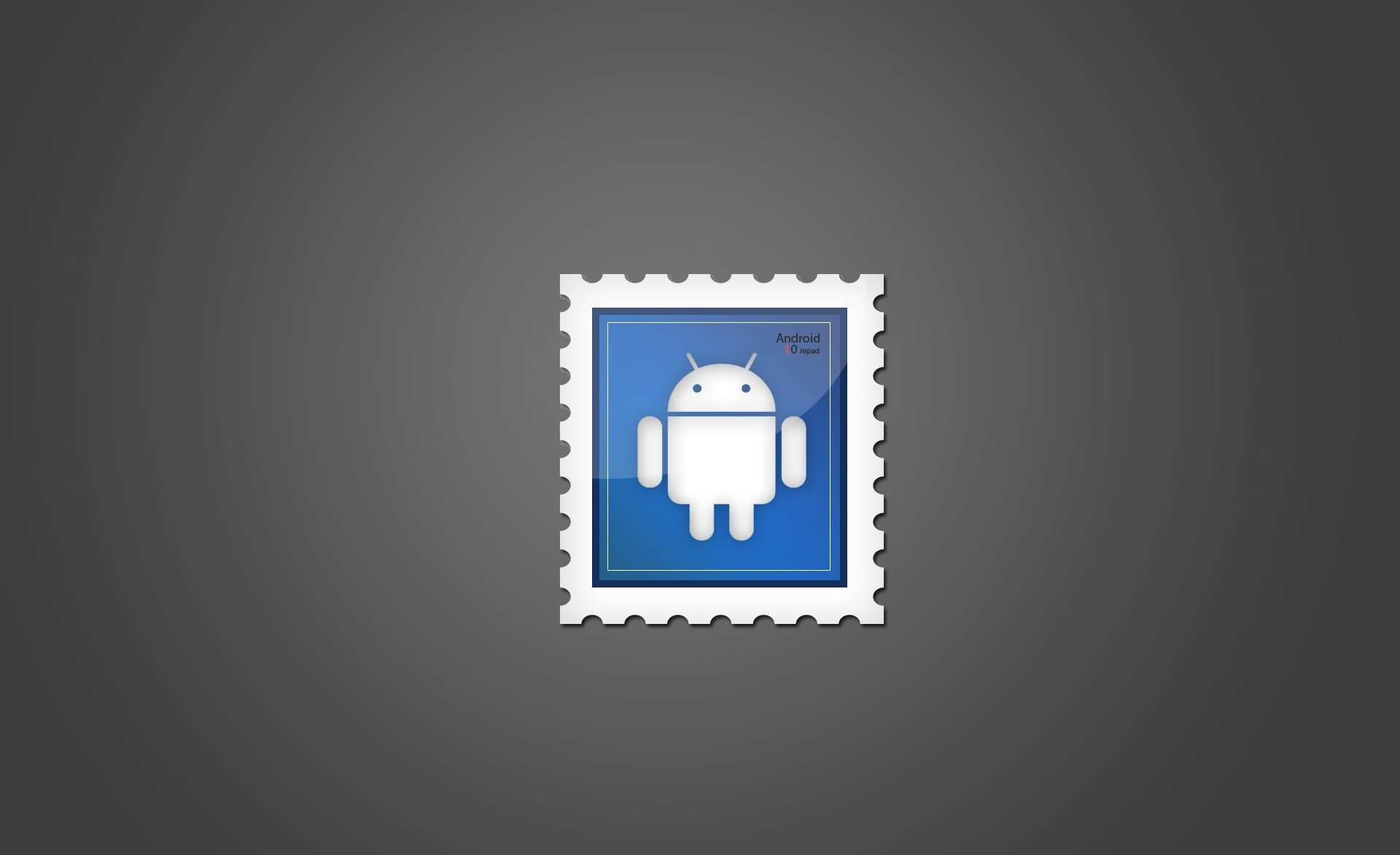 Android Postage Stamp, white Android postage stamp, Computers