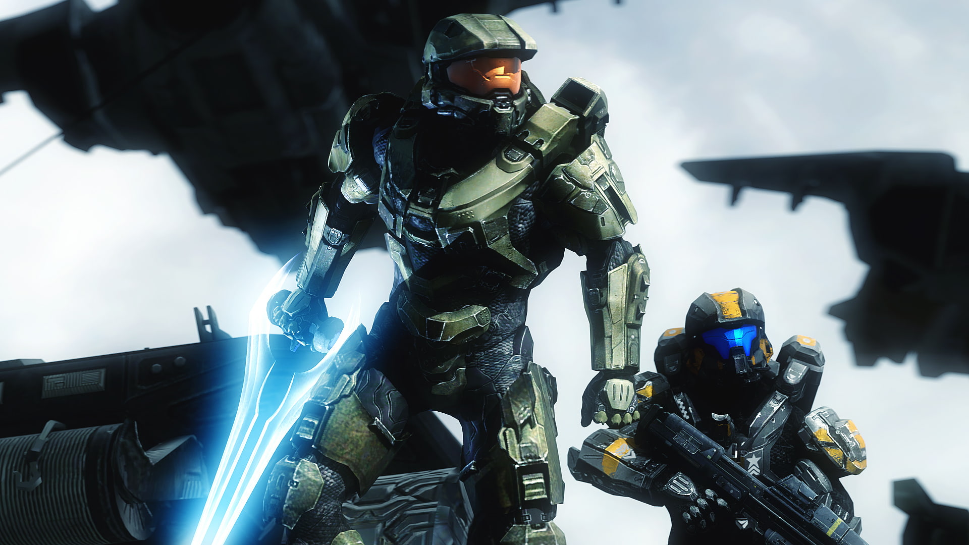 soldiers, helmet, armor, Master Chief, Halo 5: Guardians