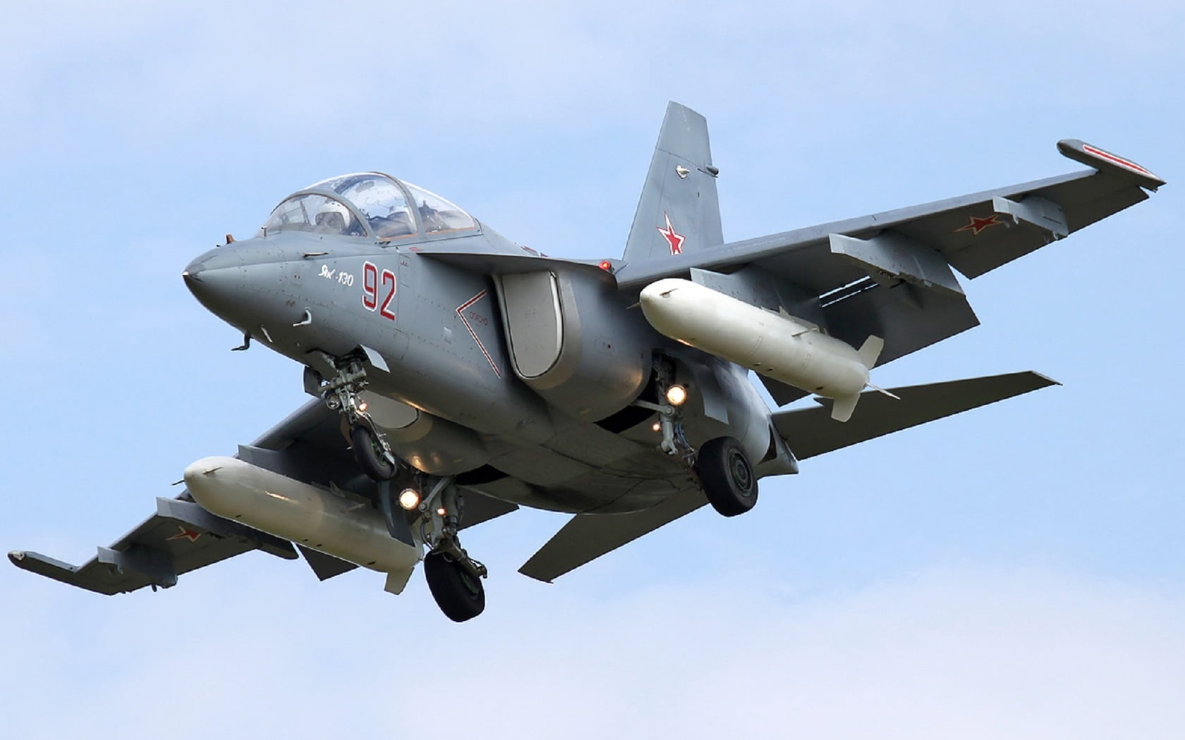 Yakovlev Yak-130, gray jet plane, Aircrafts / Planes, military