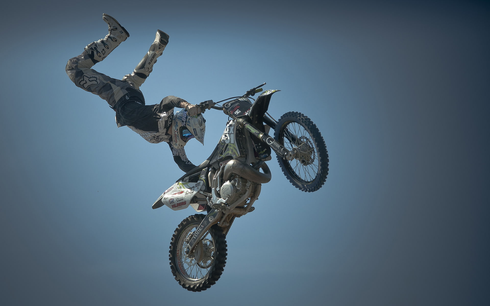 Dirtbike Jump Stunt Stop Action HD, sports