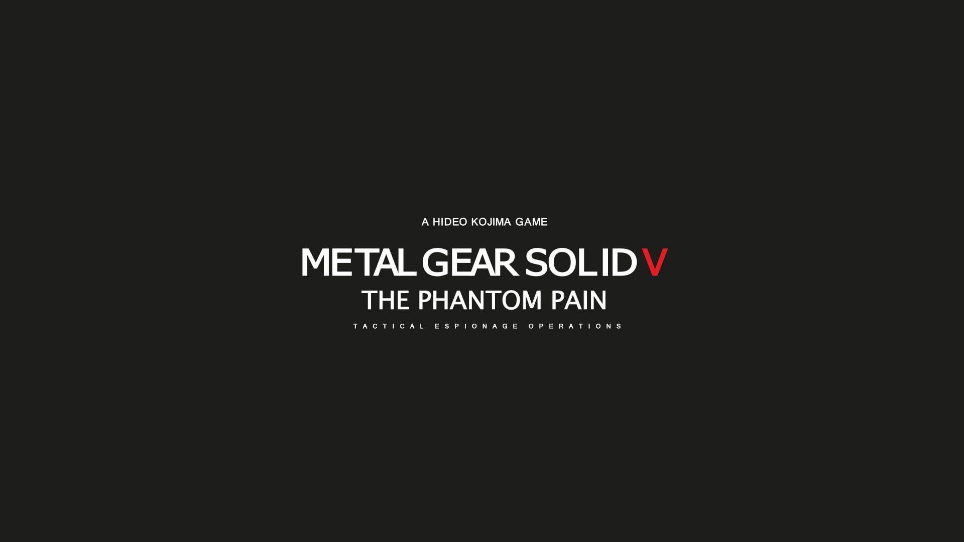 Metal Gear Solid V, Metal Gear Solid V: The Phantom Pain, video games
