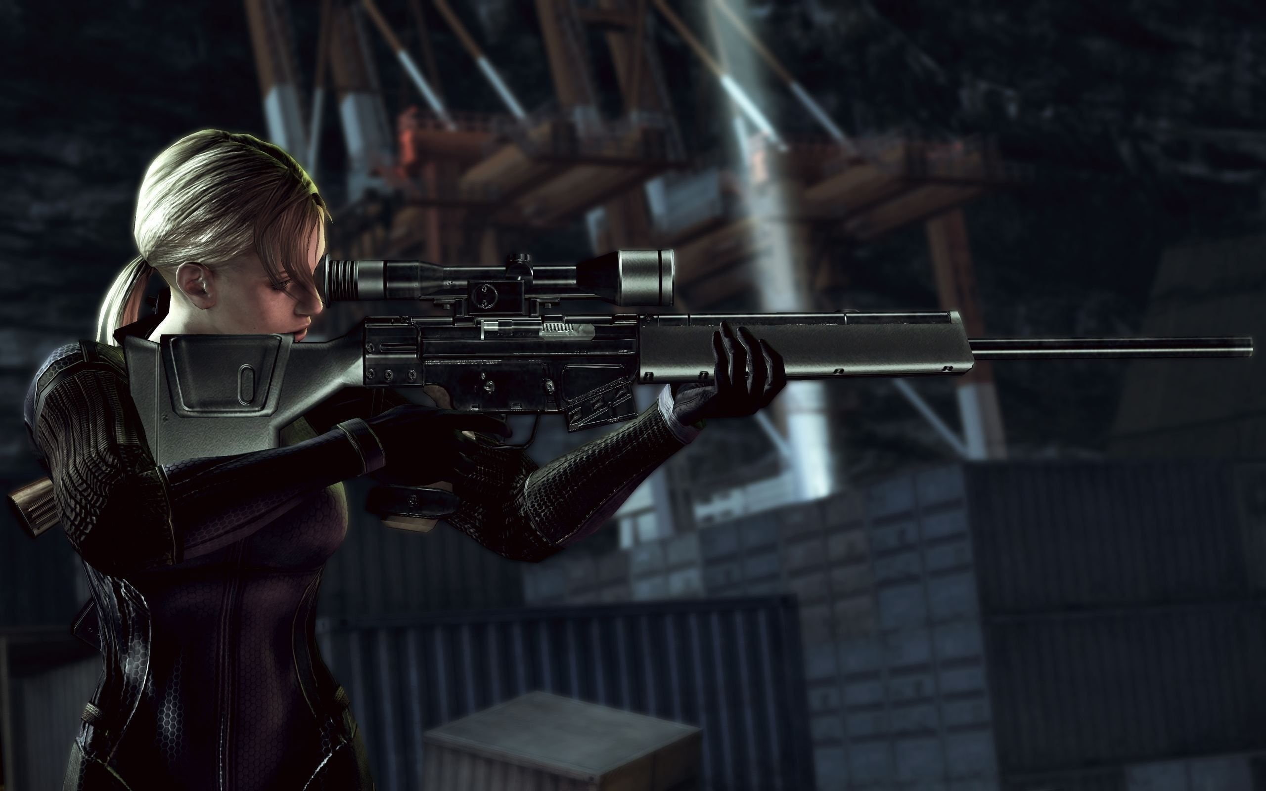 Heckler and Koch PSG1, video games, sniper rifle, Jill Valentine